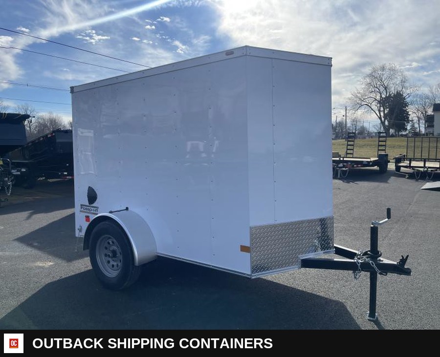 2025 Haulmark PP58S2 Passport 5 x 8 Cargo / Enclosed Trailer — Serving Window And Hatch | Outback Shipping Containers 2025 Haulmark PP58S2 Passport 5 x 8 Cargo / Enclosed Trailer for sale — serving window and hatch