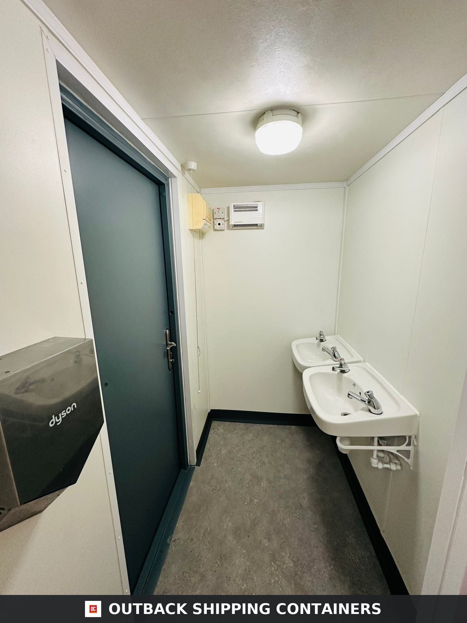 12 x 9 ft Anti-Vandal for Sale — Interior Detail | Outback Shipping Containers 2 12 x 9 ft Anti-Vandal — 2 + 1 Toilet Block — Portable Building — No 1350 — product gallery image 6 of 18