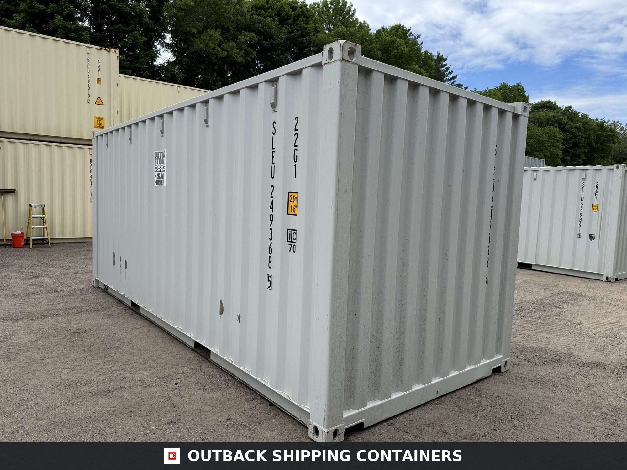 20ft New Shipping Container – Wind & Watertight – Gray — 20ft — new (image 10 of 12)