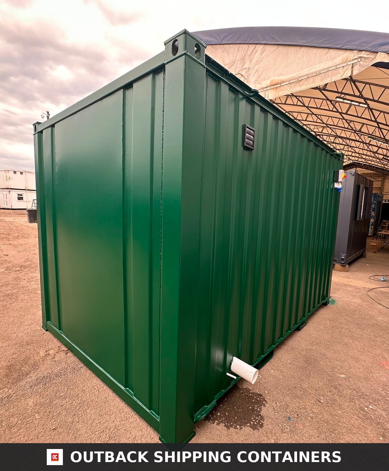 CUSTOM for Sale — Door and Entry Detail | Outback Shipping Containers CUSTOM — Disabled Access Toilet Block — DDA Compliant — Baby Change — 12x8ft Portable — No 1594 — product gallery image 7 of 13