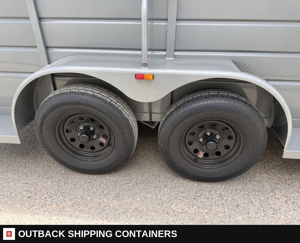 2026 WW AA 5X14 Livestock Stock Combo Trailer — Gate Latch And Hardware Detail | Outback Shipping Containers 2026 WW AA 5X14 Livestock Stock Combo Trailer for sale — gate latch and hardware detail