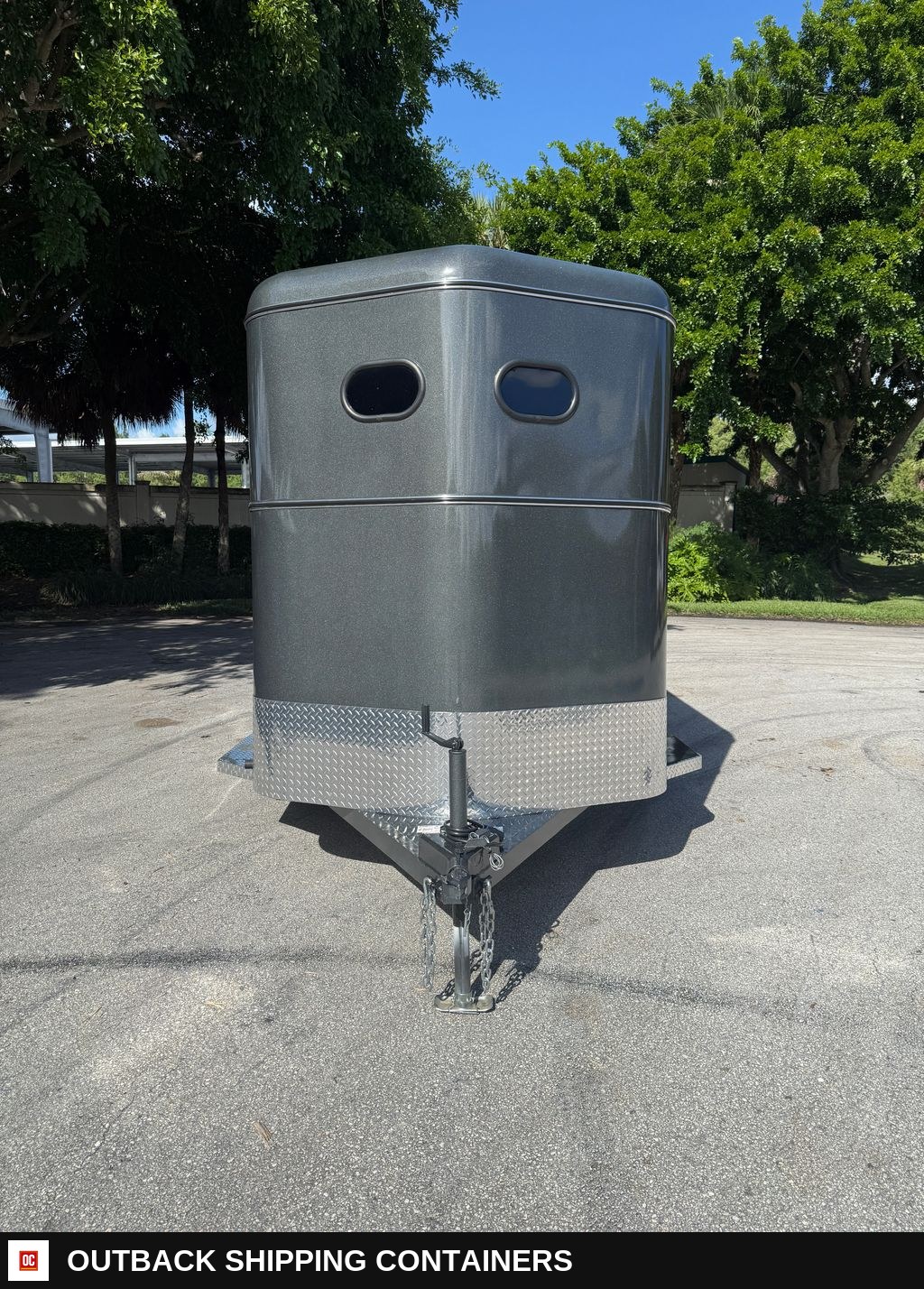 New 2027 Bee Trailers 6 x 13 2 Horse Trailer 7k GVWR — Driver-Side Profile | Outback Shipping Containers New 2027 Bee Trailers 6 x 13 2 Horse Trailer 7k GVWR for sale — driver-side profile