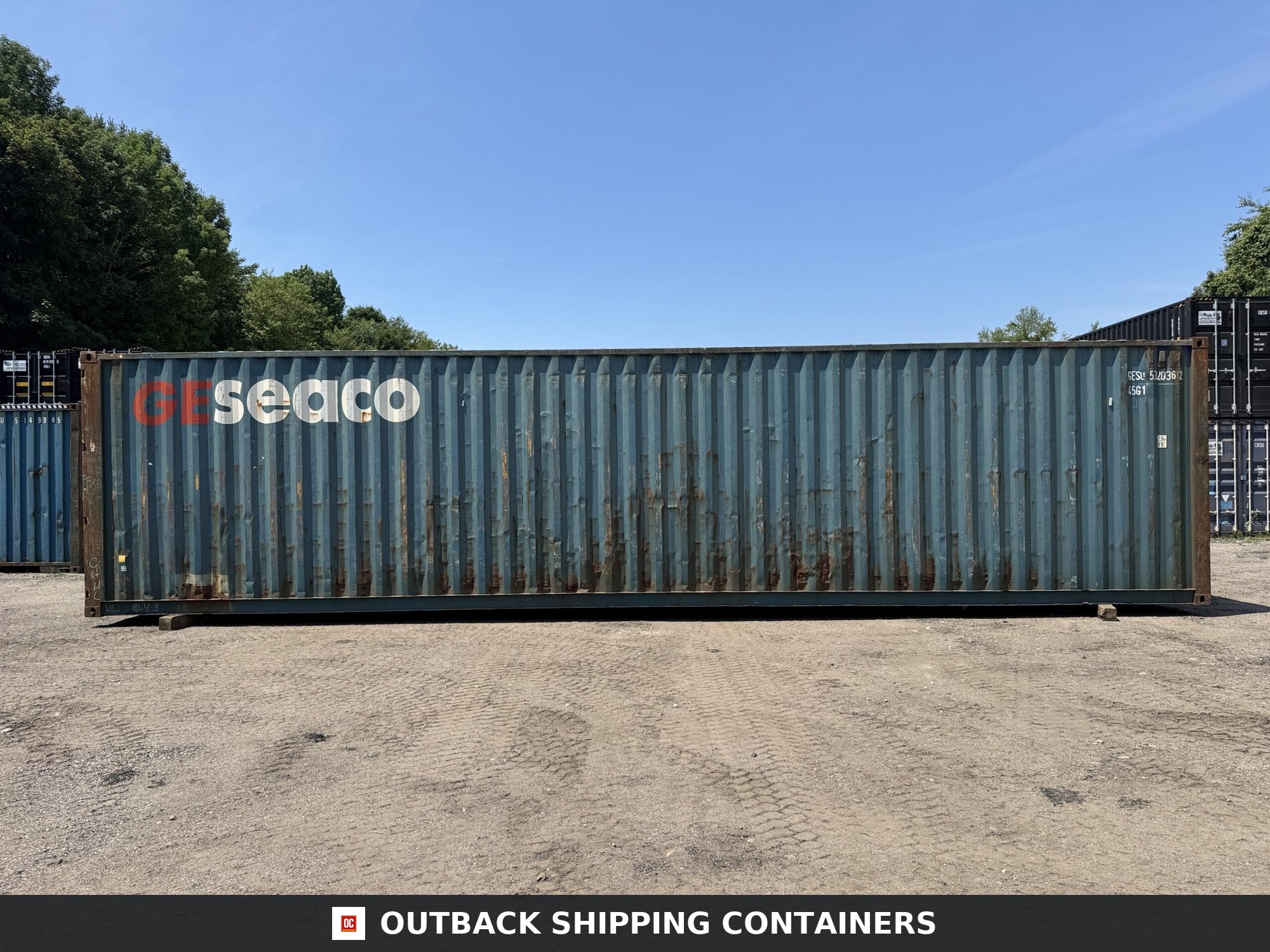 40ft Used High Cube Shipping Container – Wind & Watertight – Blue — 40ft — used (image 6 of 12)