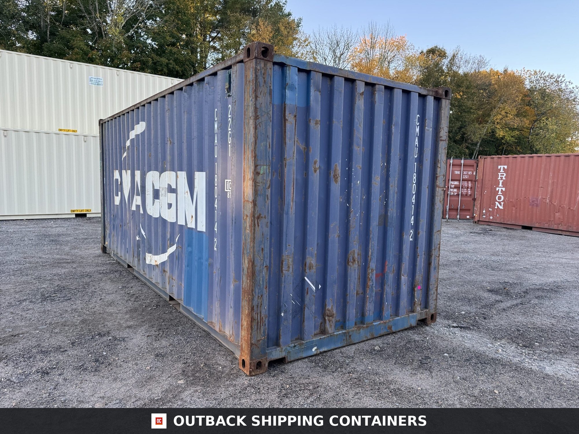 20ft Used Shipping Container – Wind & Watertight – Blue — 20ft — used (image 9 of 12)