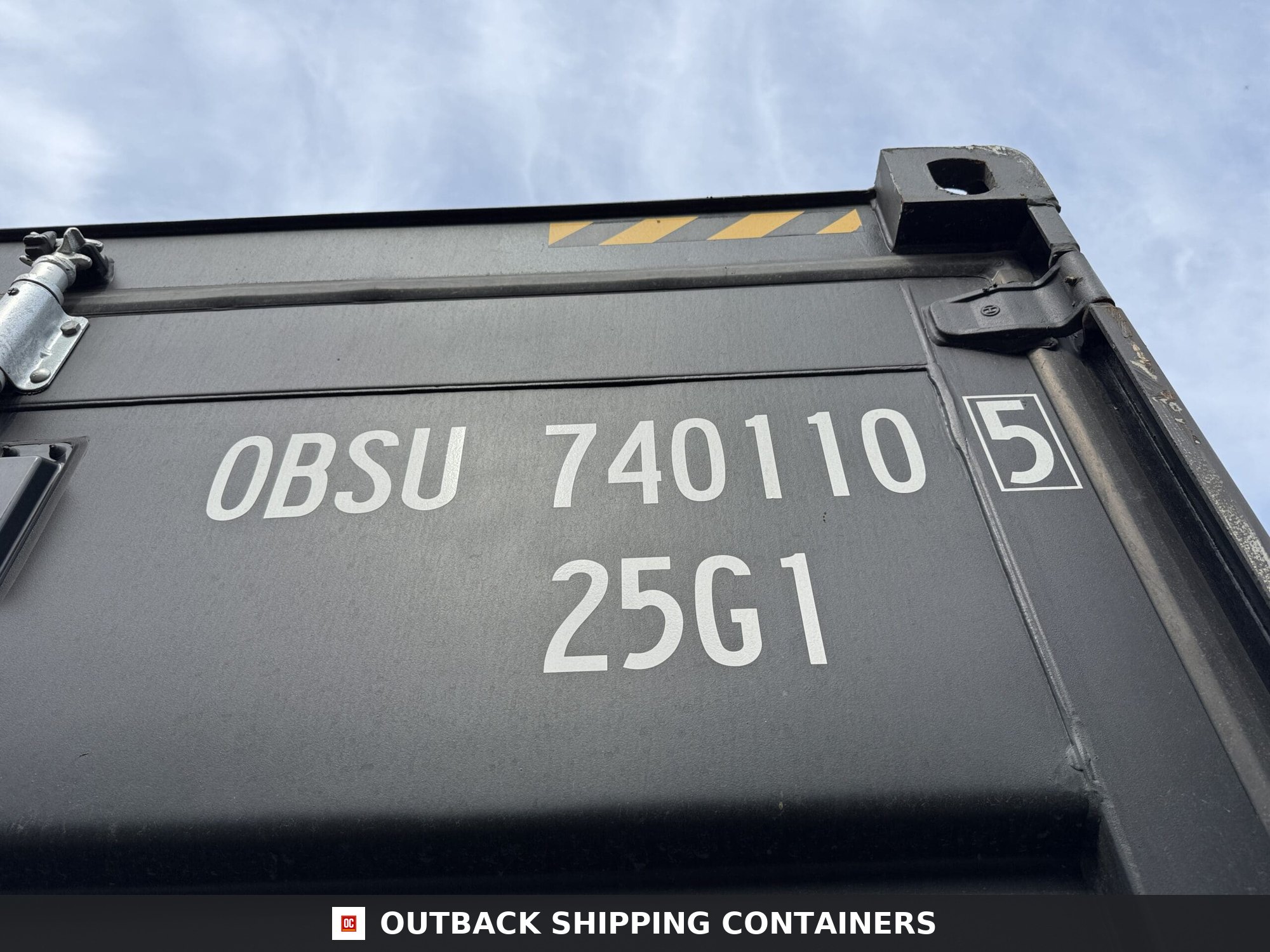 20ft New High Cube Shipping Container — Side Profile View | Outback Shipping Containers 2 3 8 20ft New High Cube Shipping Container – Wind & Watertight – Black — 20ft — new (image 2 of 12)