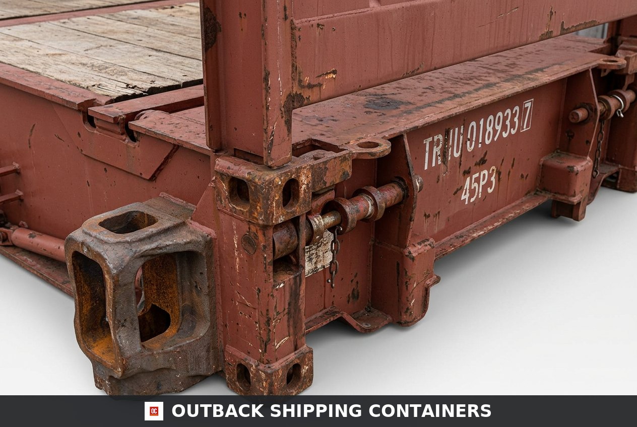40FT x 8FT Used Flat Rack Shipping Container — Flat Rack Containers (image 4 of 4)