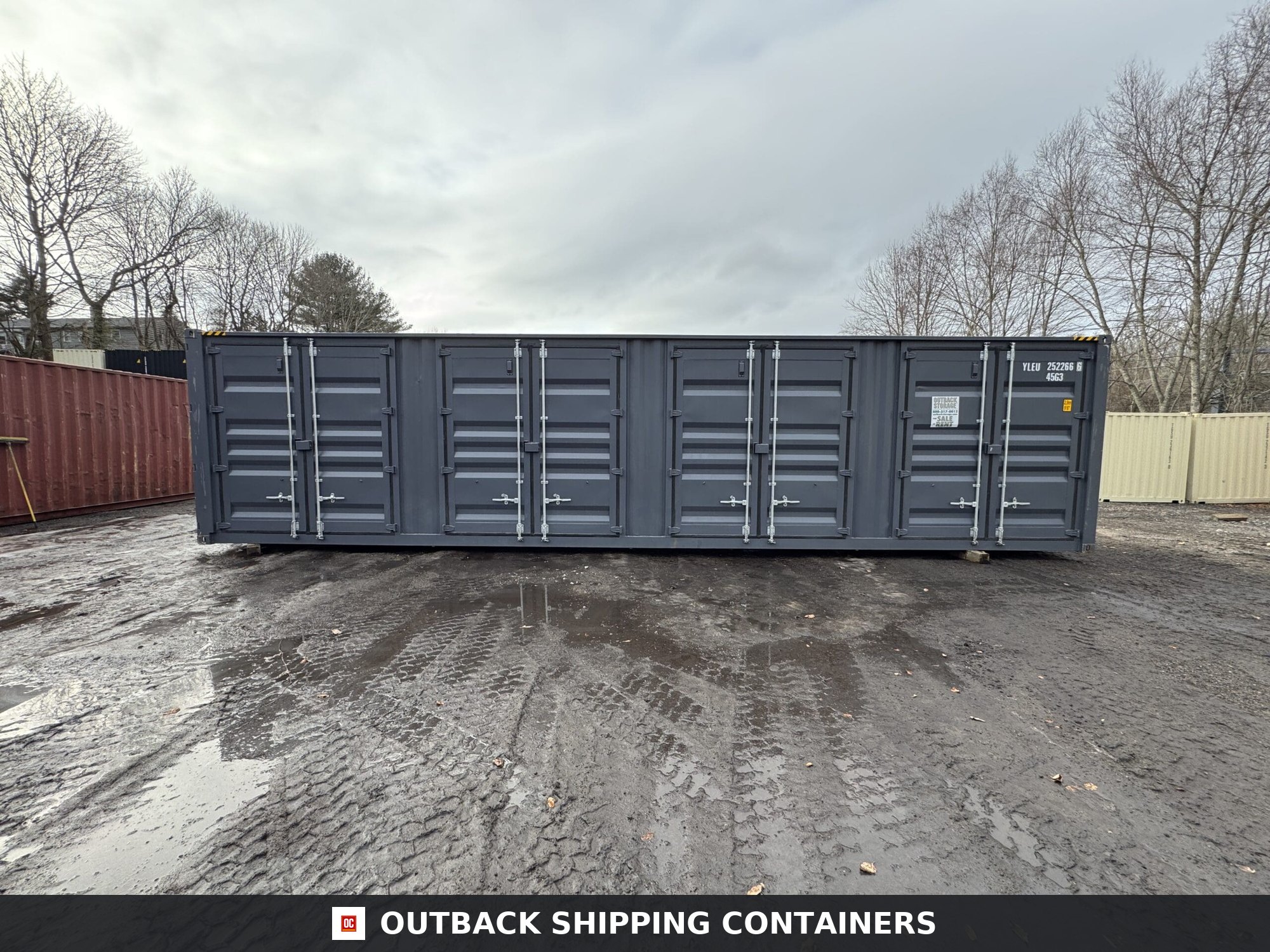 40ft New High Cube Shipping Container – Wind & Watertight – Dk Gray — 40ft — new (image 9 of 12)