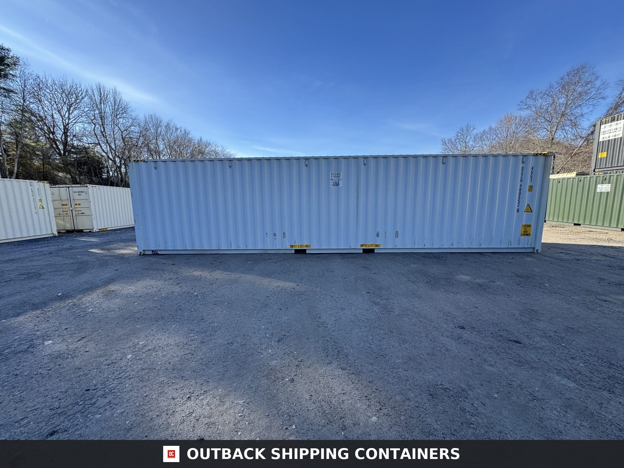 40ft New High Cube Shipping Container – Wind & Watertight – Gray — 40ft — new (image 8 of 12)