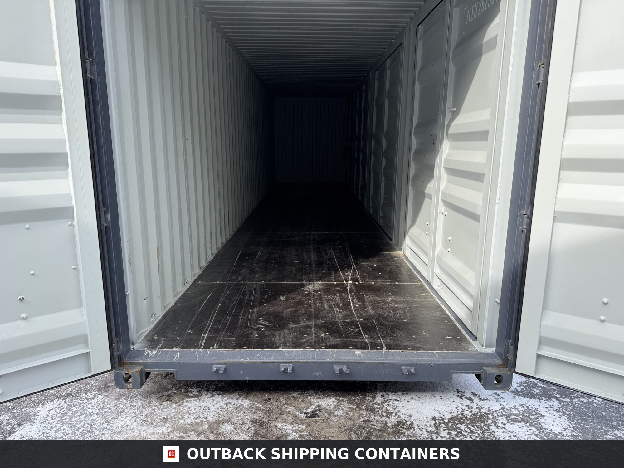 40ft New High Cube Shipping Container for Sale — Corner Casting and Frame Detail 2 3 4 5 6 7 15 40ft New High Cube Shipping Container – Wind & Watertight – Dk Gray — 40ft — new (image 10 of 12)