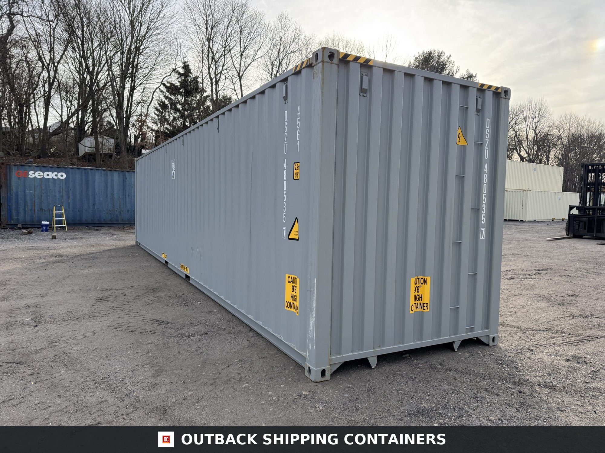40ft New High Cube Shipping Container – Wind & Watertight – Gray — 40ft — new (image 10 of 12)