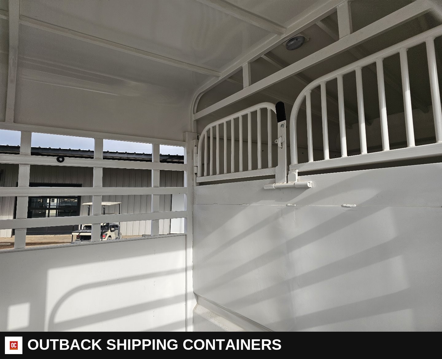 2025 Big Bend 6’8"X32' Stock / Stock Combo Trailer — Rear Doors And Gate | Outback Shipping Containers 2025 Big Bend 6’8"X32' Stock / Stock Combo Trailer for sale — rear doors and gate