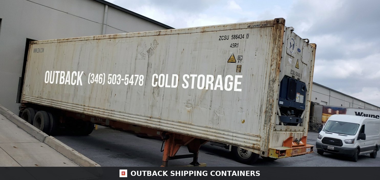 40ft HC Reefer Container–Wind & Water Tight, Non-Working For Sale for Sale — Rear Exterior View 40ft HC Reefer Container–Wind & Water Tight, Non-Working For Sale — 40ft refrigerated container (image 4 of 5)
