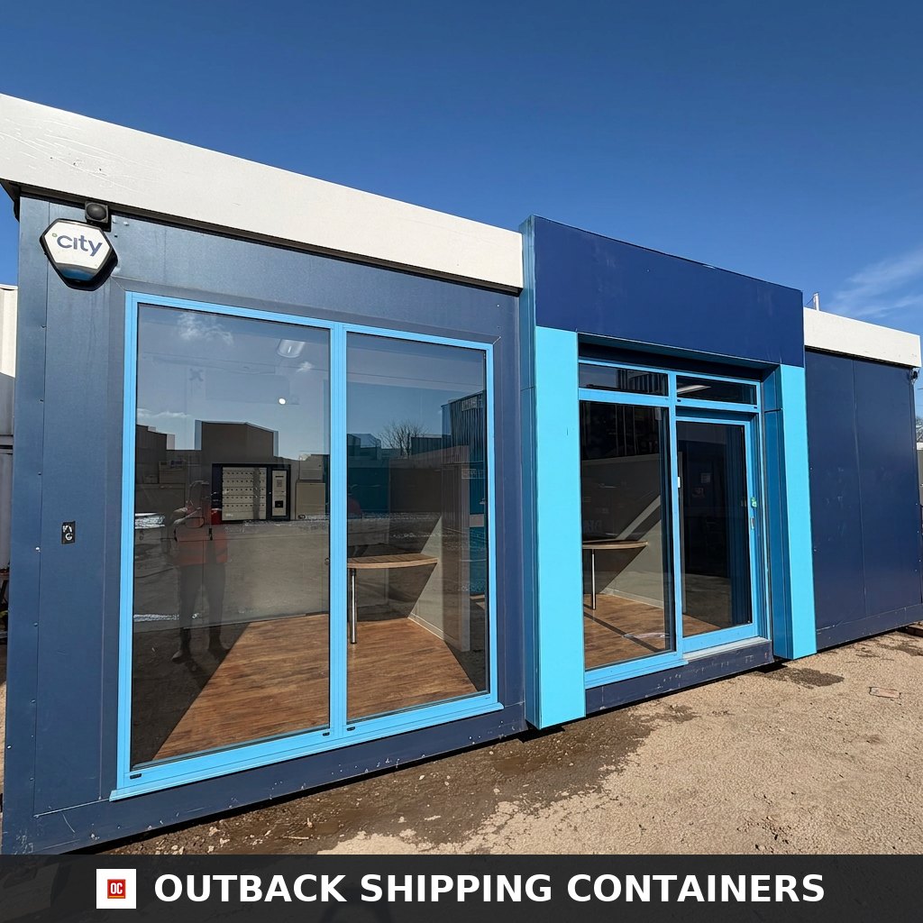 26x12ft for Sale — Side Profile View | Outback Shipping Containers 26x12ft — Marketing Suite — Sales Pod — Portable Building / Cabin - image 1