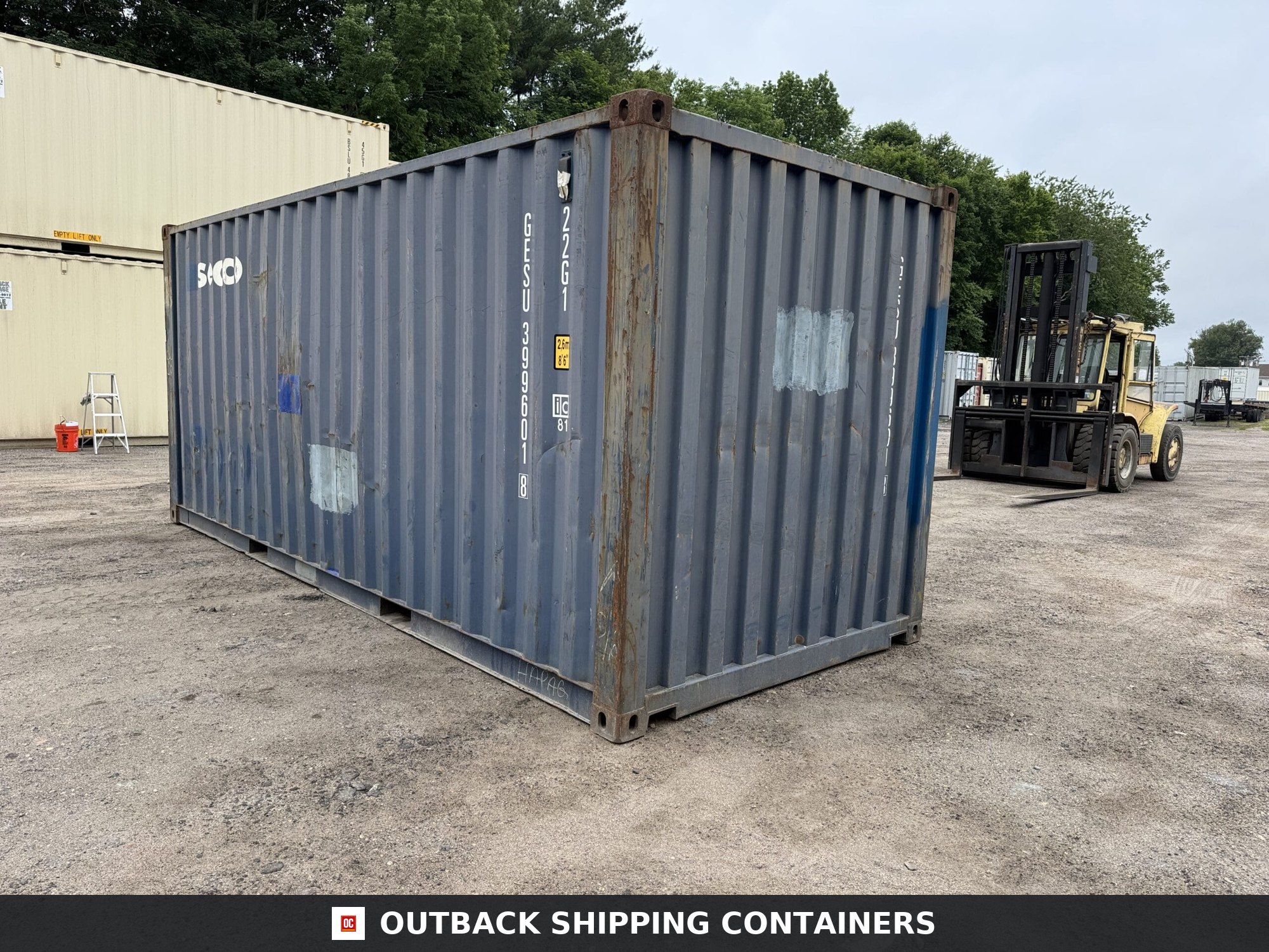 20ft Used Shipping Container – Wind & Watertight – Blue — 20ft — used (image 8 of 12)