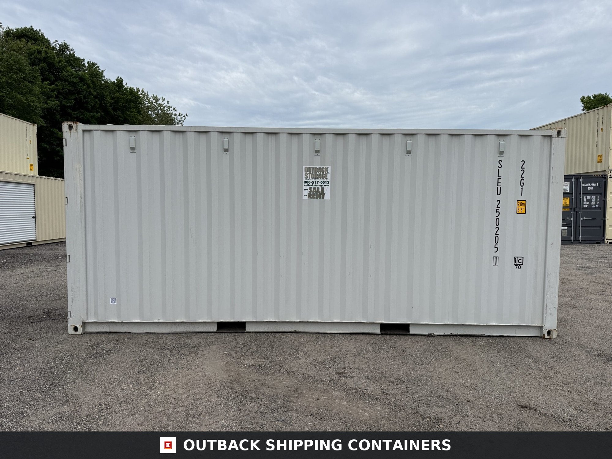 20ft New Shipping Container – Wind & Watertight – Gray — 20ft — new (image 8 of 12)