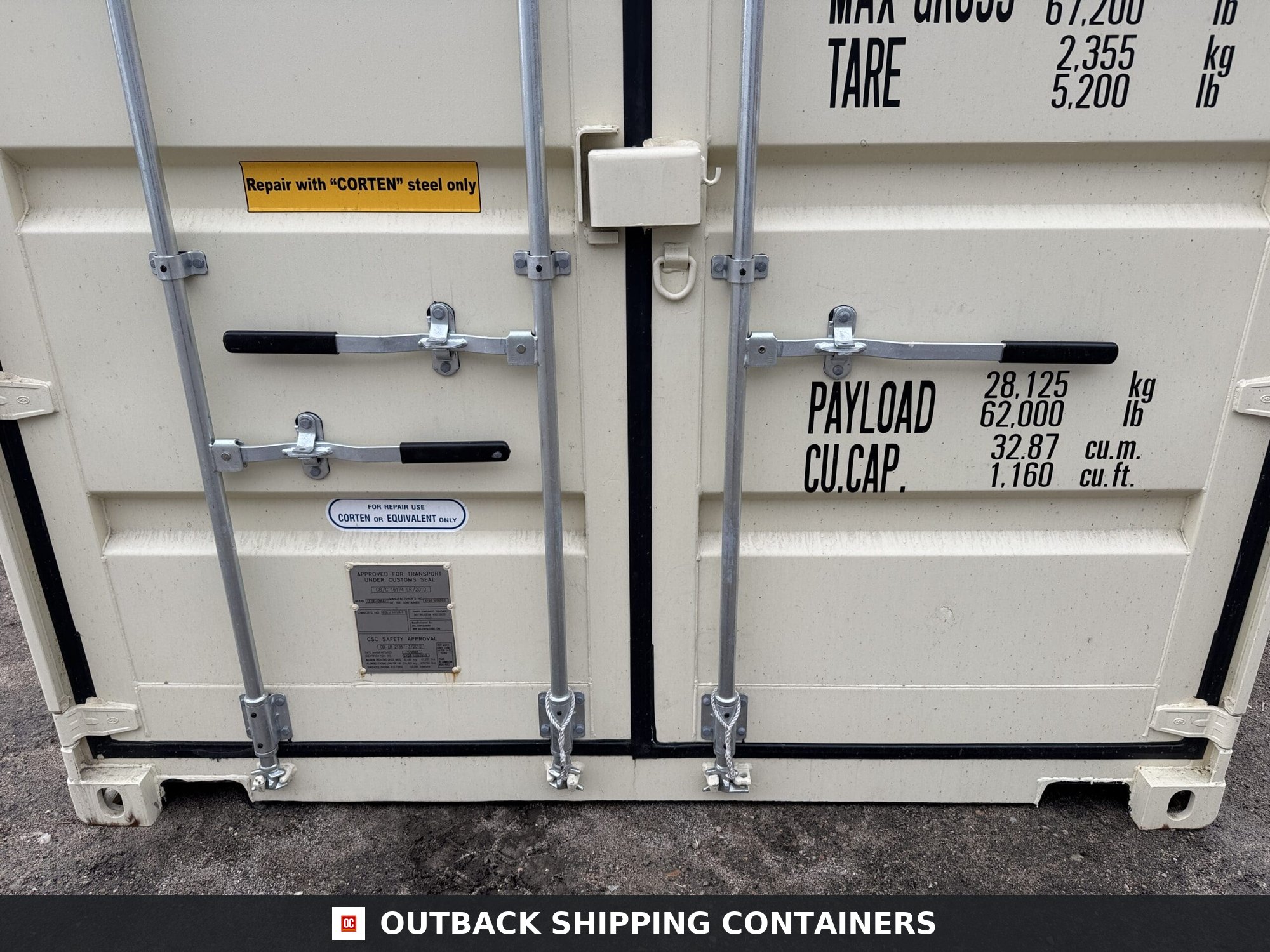 20ft New Shipping Container – Wind & Watertight – Beige — 20ft — new (image 6 of 12)