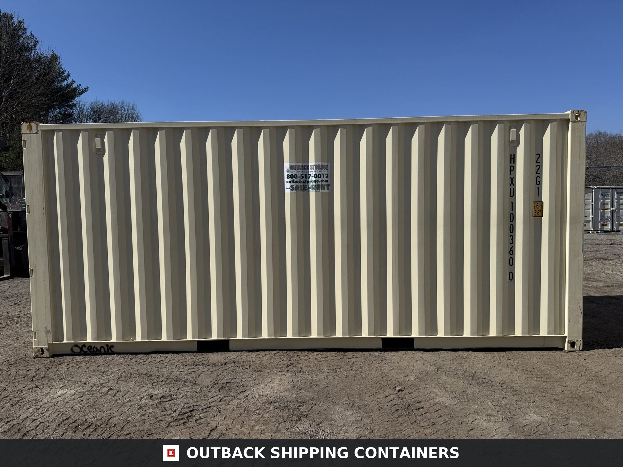20ft New Shipping Container – Wind & Watertight – Beige — 20ft — new (image 10 of 12)