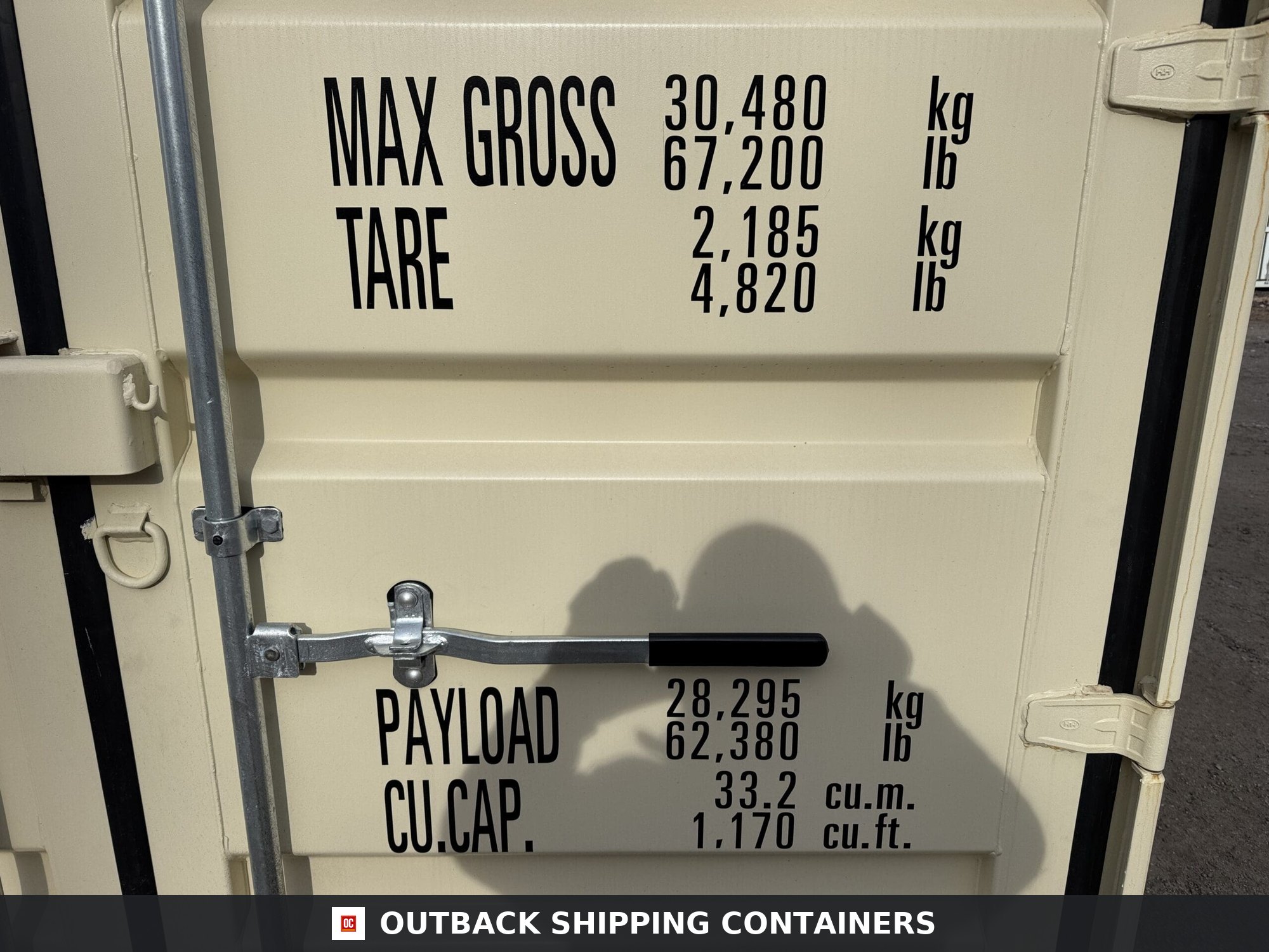 20ft New Shipping Container – Wind & Watertight – Beige — 20ft — new (image 4 of 12)