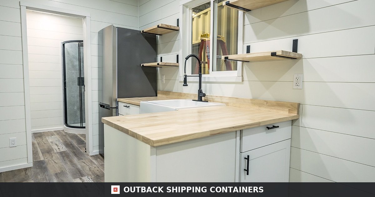 40ft Kennedy Luxury Container Home | 1 Bed 1 Bath Prefab Shipping Container House — 40ft — new (image 8 of 27)