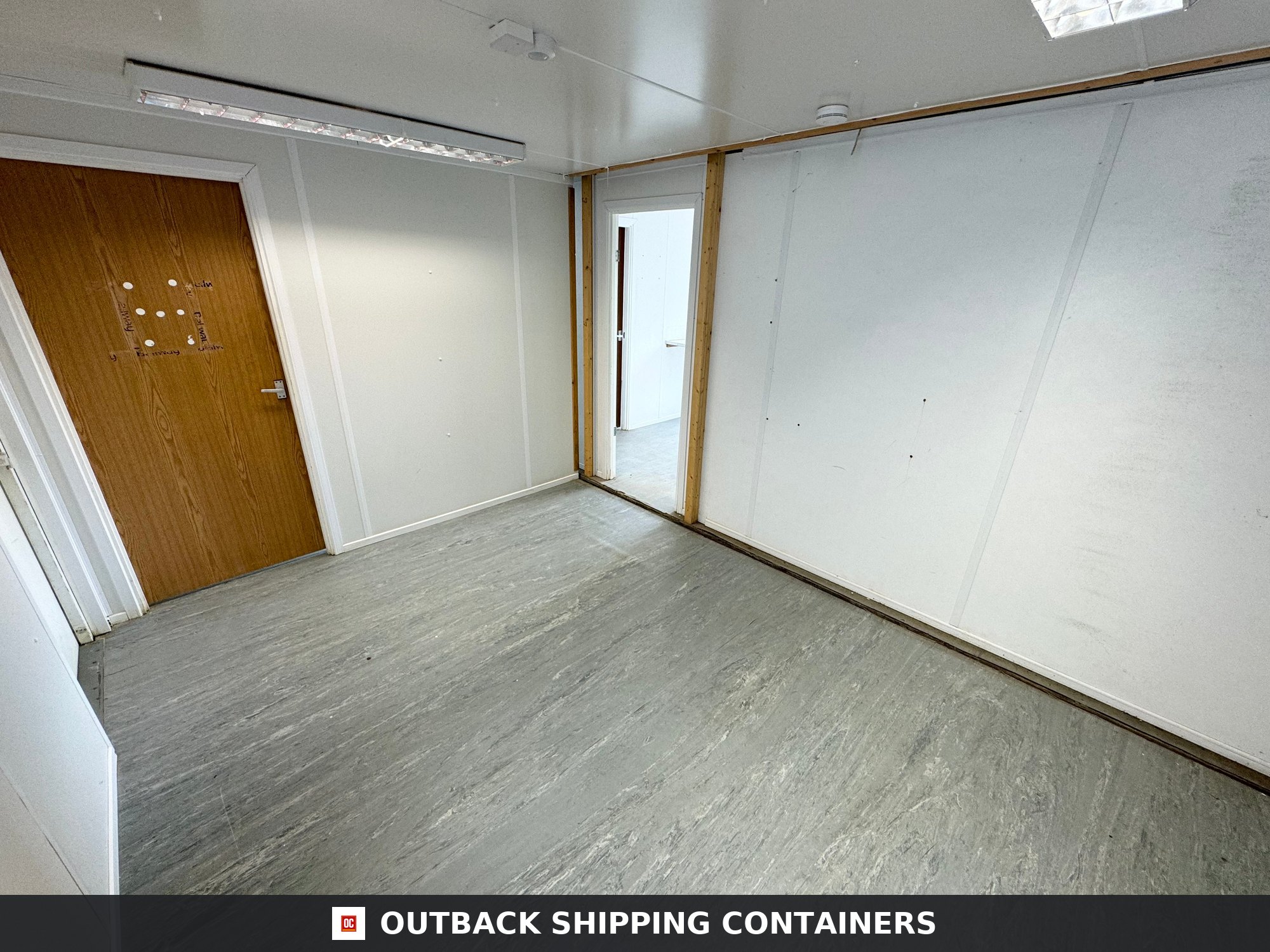 Modular Building 2 Bay for Sale — Door and Entry Detail | Outback Shipping Containers Modular Building 2 Bay — 24x20ft — Portable Building - image 7