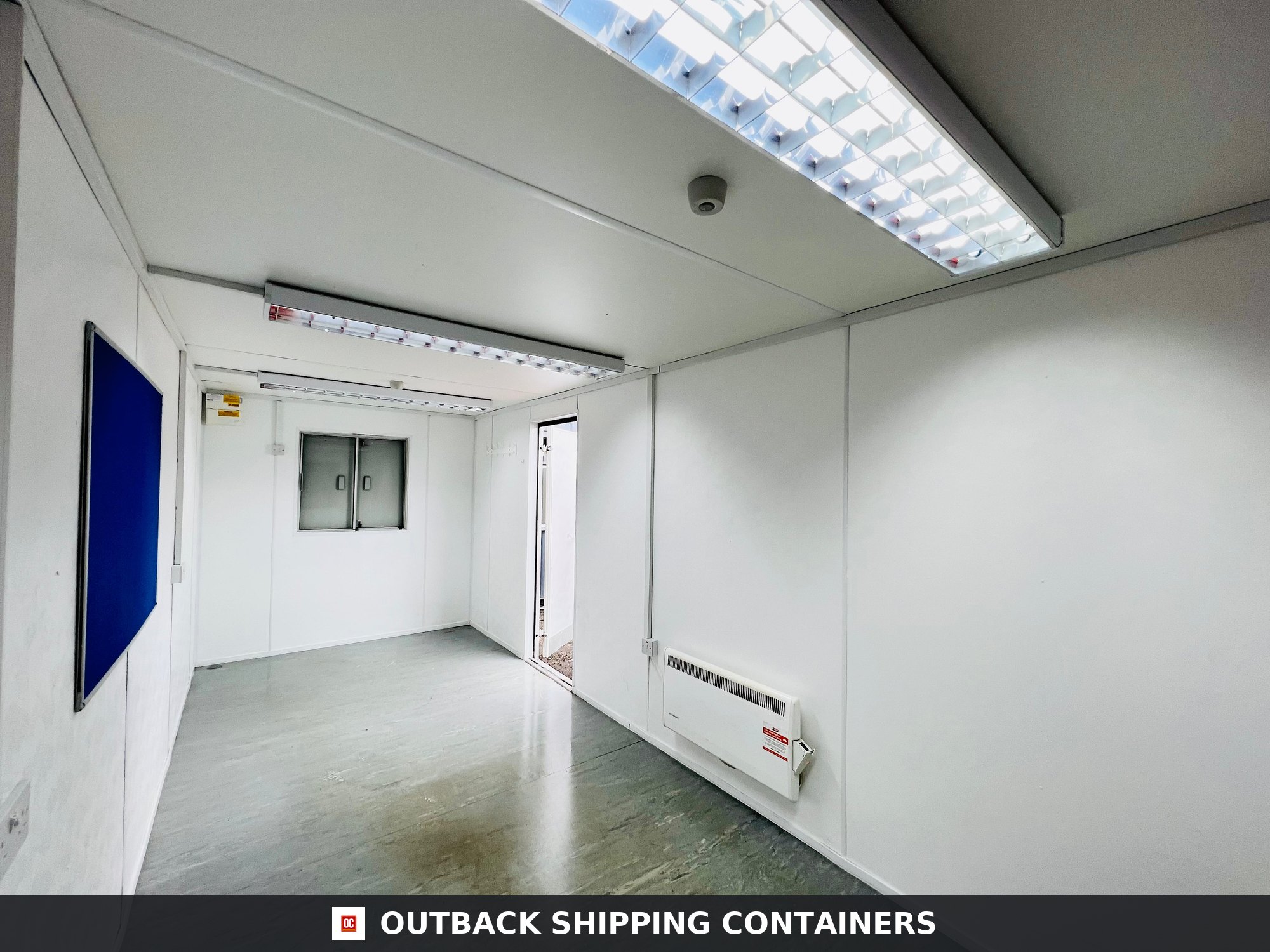20x8ft for Sale — Interior Detail | Outback Shipping Containers 20x8ft — Office — Open Plan — Portable Anti-Vandal Building — Site Accommodation - image 6