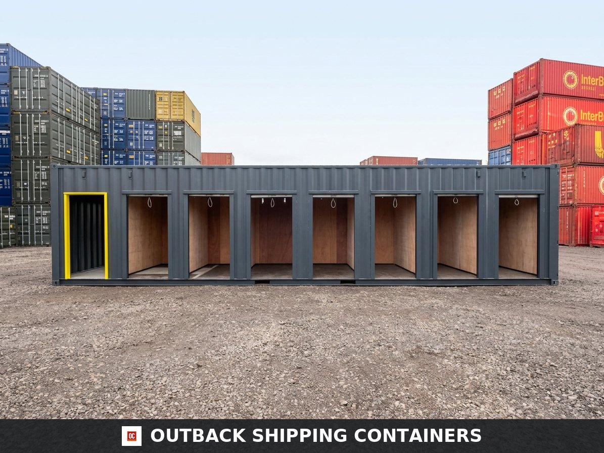 40ft High Cube Multi-Store Container – 7-Bay Self Storage Unit — 40ft — new — storage containers (image 6 of 6)