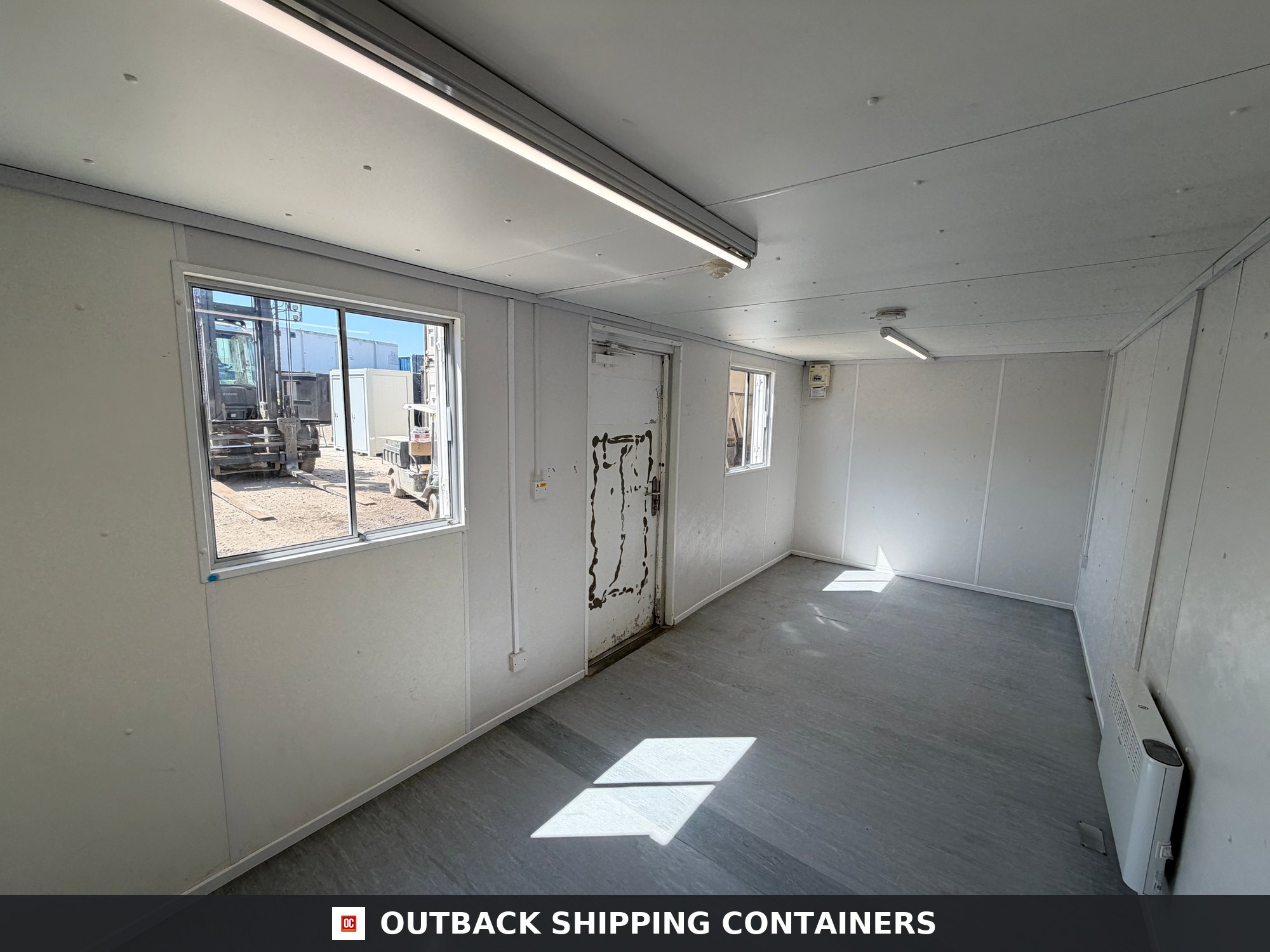 21x9ft for Sale — Door and Entry Detail | Outback Shipping Containers 21x9ft — Canteen / Office — Building Site Accommodation — Portable Anti-Vandal - image 6