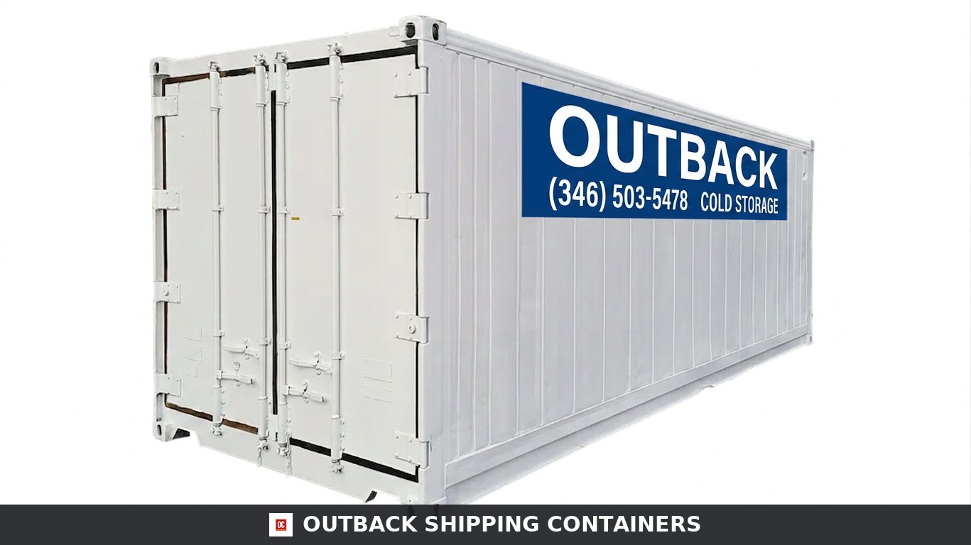20ft new refrigerated shipping container in white with Conexcool cold storage branding on side panel