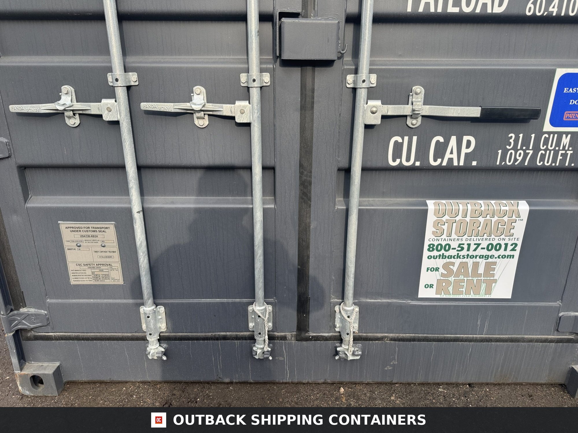 20ft Open Side New Shipping Container – Wind & Watertight – Gray — 20ft — new (image 6 of 12)
