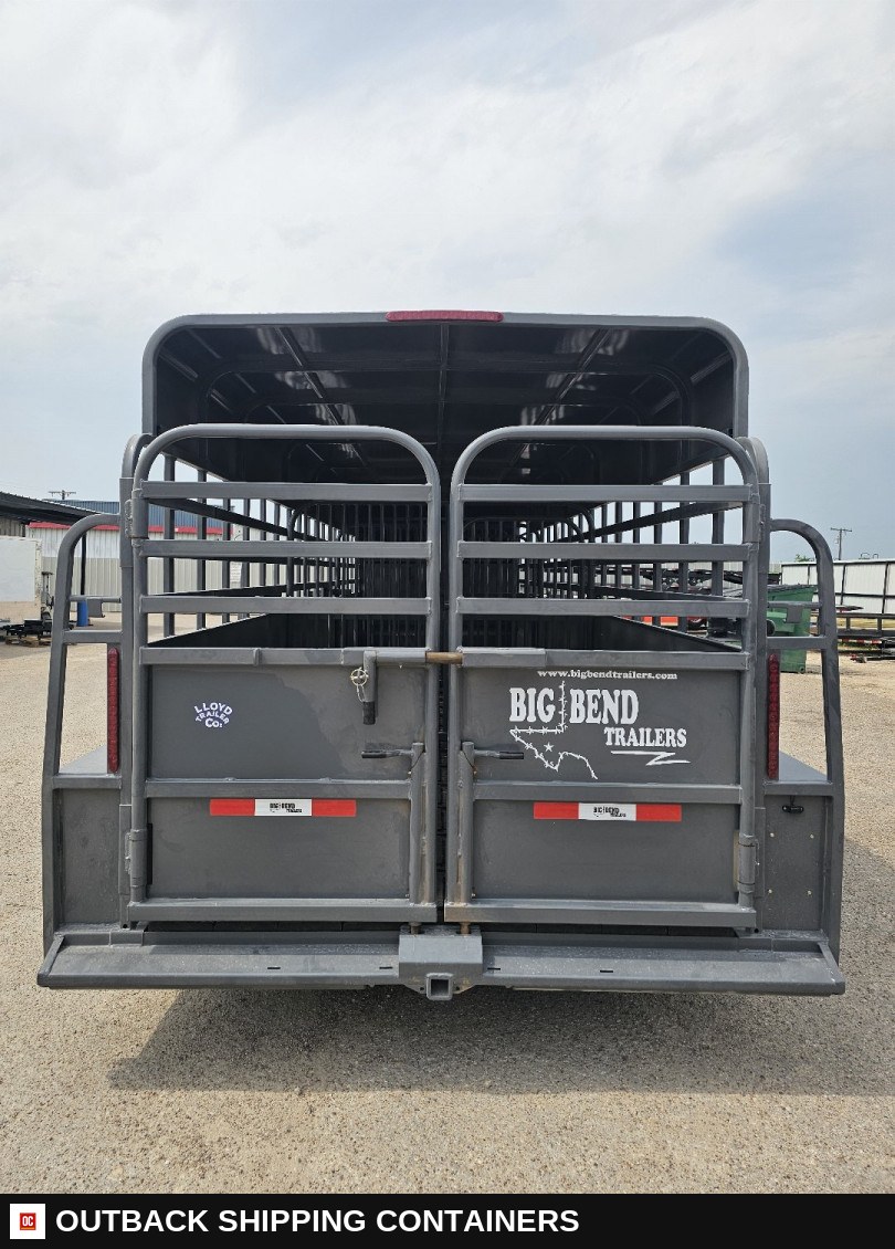 2025 Big Bend 6’8"X24' Stock / Stock Combo Trailer — Undercarriage, Axles And Suspension | Outback Shipping Containers 2025 Big Bend 6’8"X24' Stock / Stock Combo Trailer for sale — undercarriage, axles and suspension