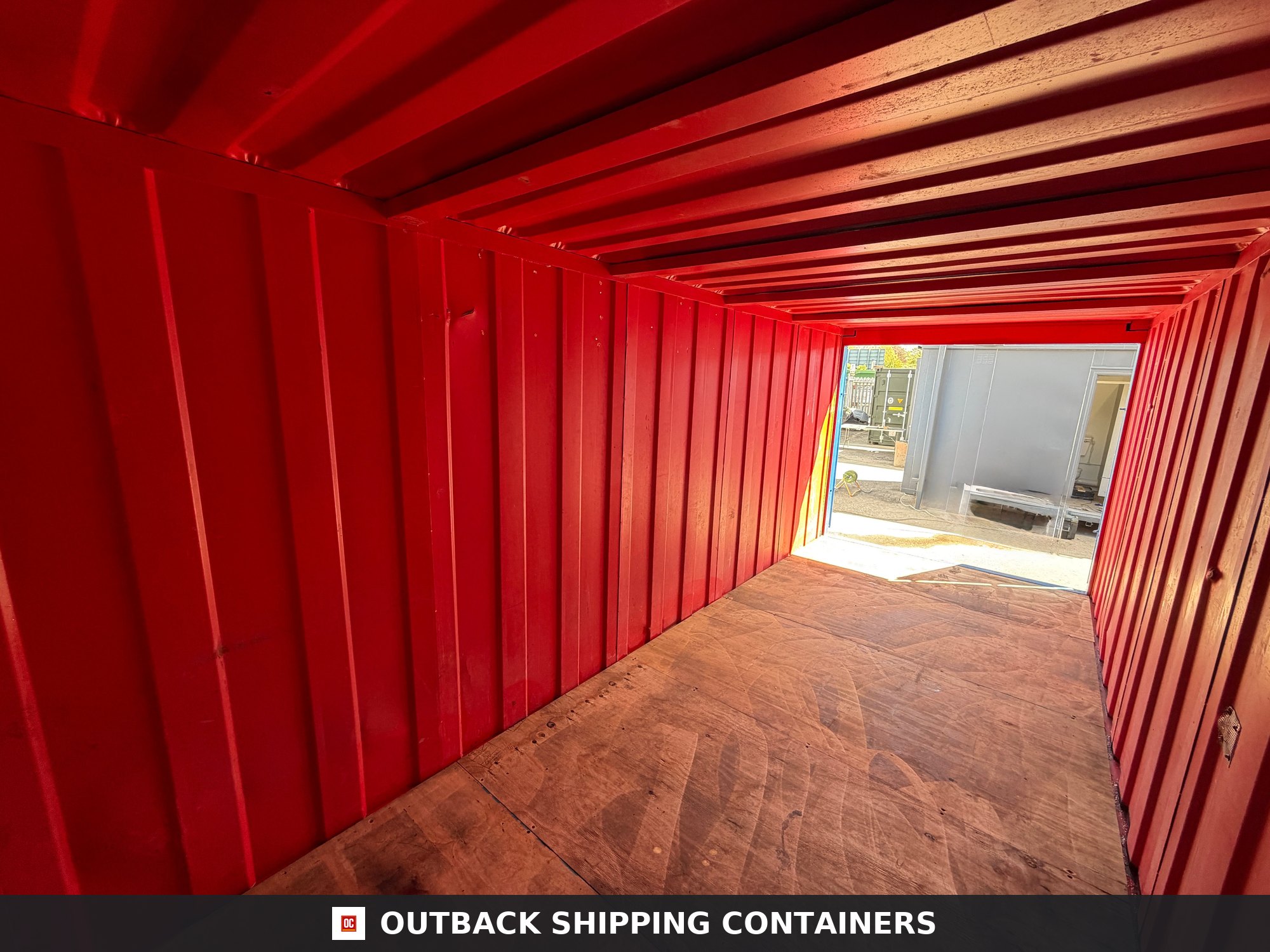 21x8 ft Anti-Vandal Store 21ft x 8ft — Rear Exterior View | Outback Shipping Containers 21x8 ft Anti-Vandal Store — Storage Container (Unrefurbished) — gallery view 4