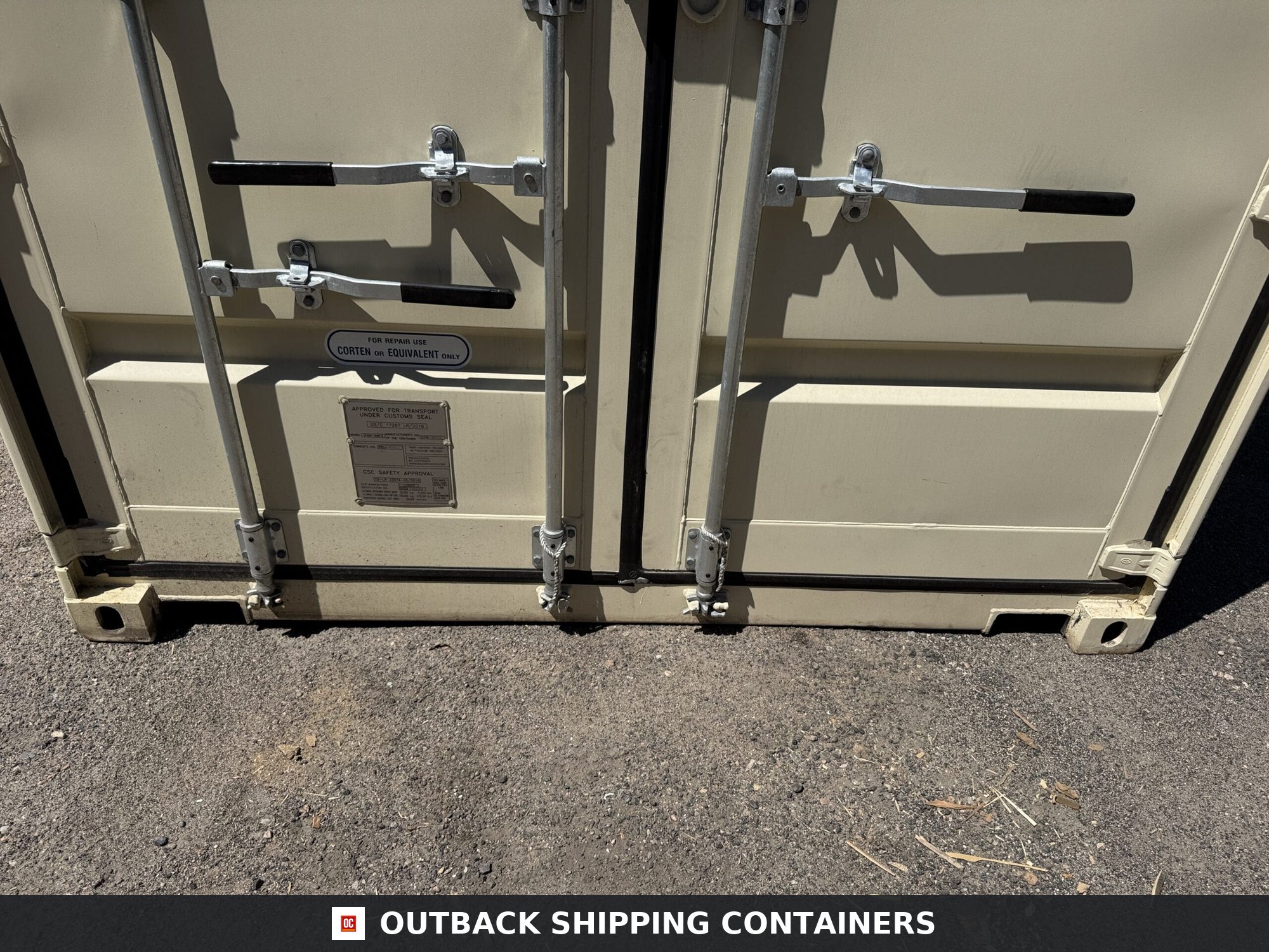 40ft New High Cube Shipping Container – Wind & Watertight – Beige — 40ft — new (image 6 of 12)