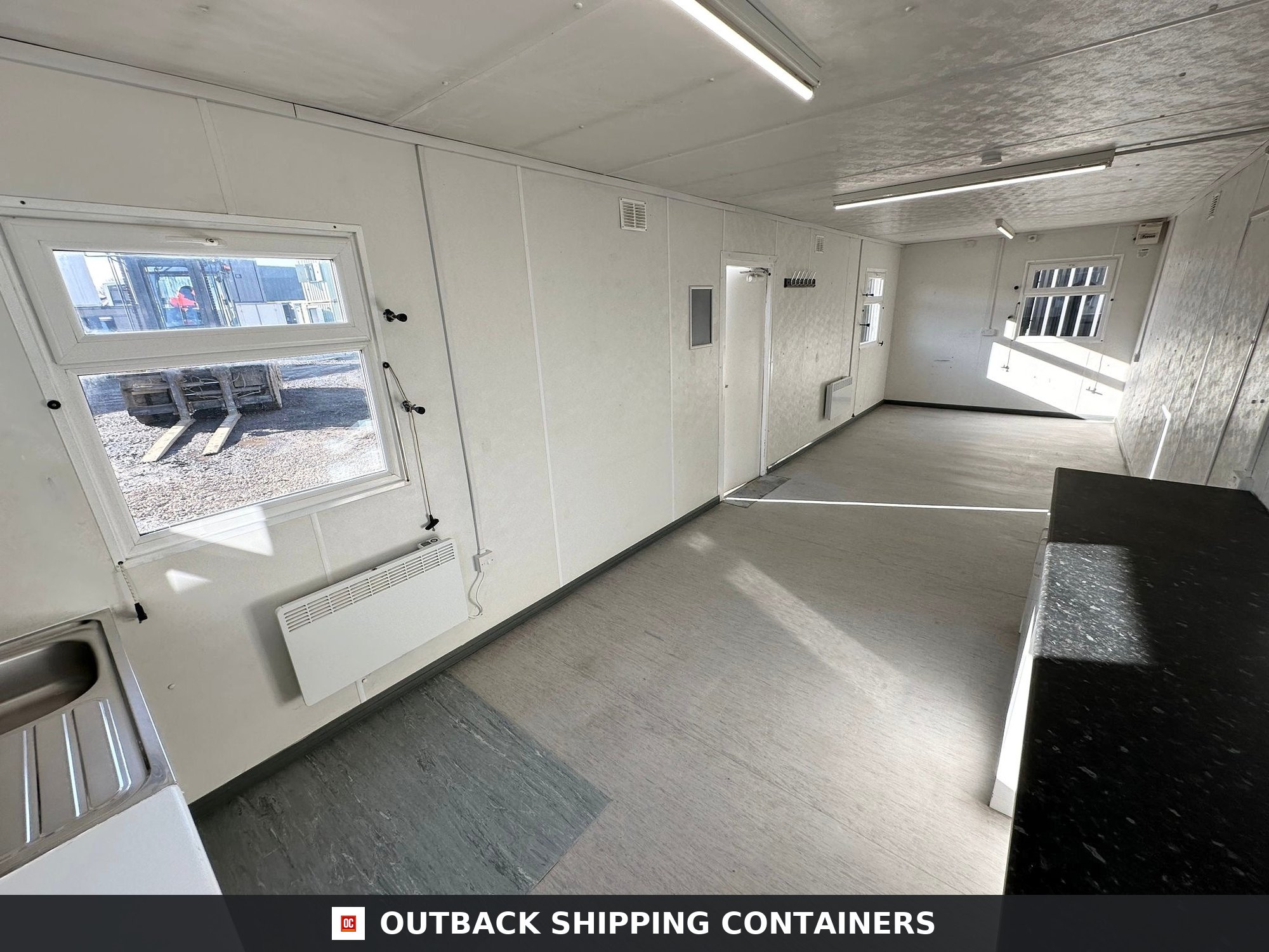 32x10ft for Sale — Door and Entry Detail | Outback Shipping Containers 32x10ft — Canteen / Office — Building Site Accommodation — Portable Anti-Vandal - image 6