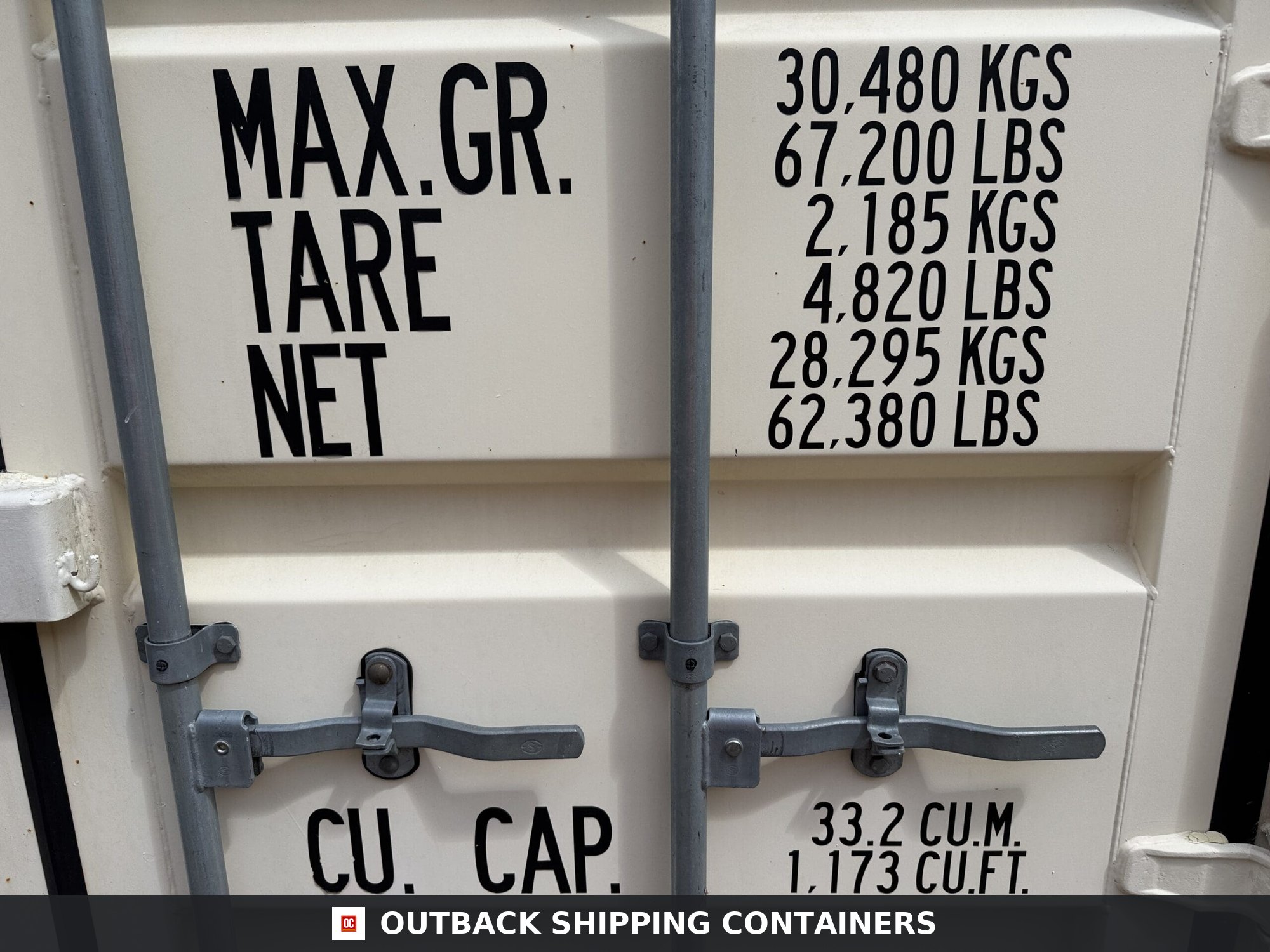 20ft Used Shipping Container – Wind & Watertight – Beige — 20ft — used (image 8 of 12)