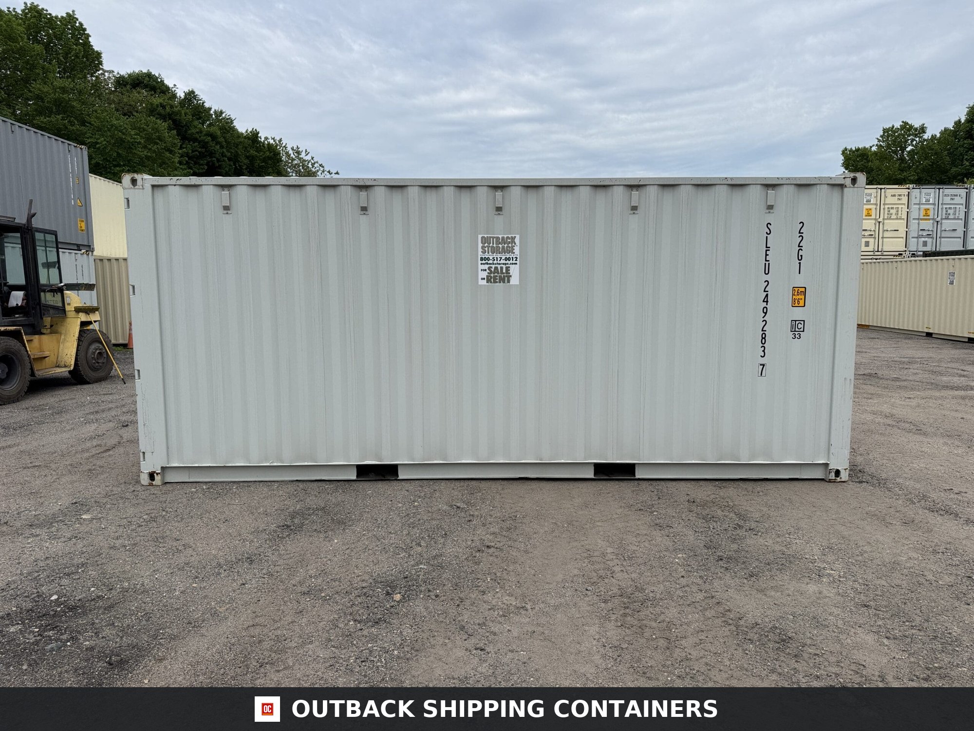 20ft New Shipping Container – Wind & Watertight – Gray — 20ft — new (image 9 of 12)