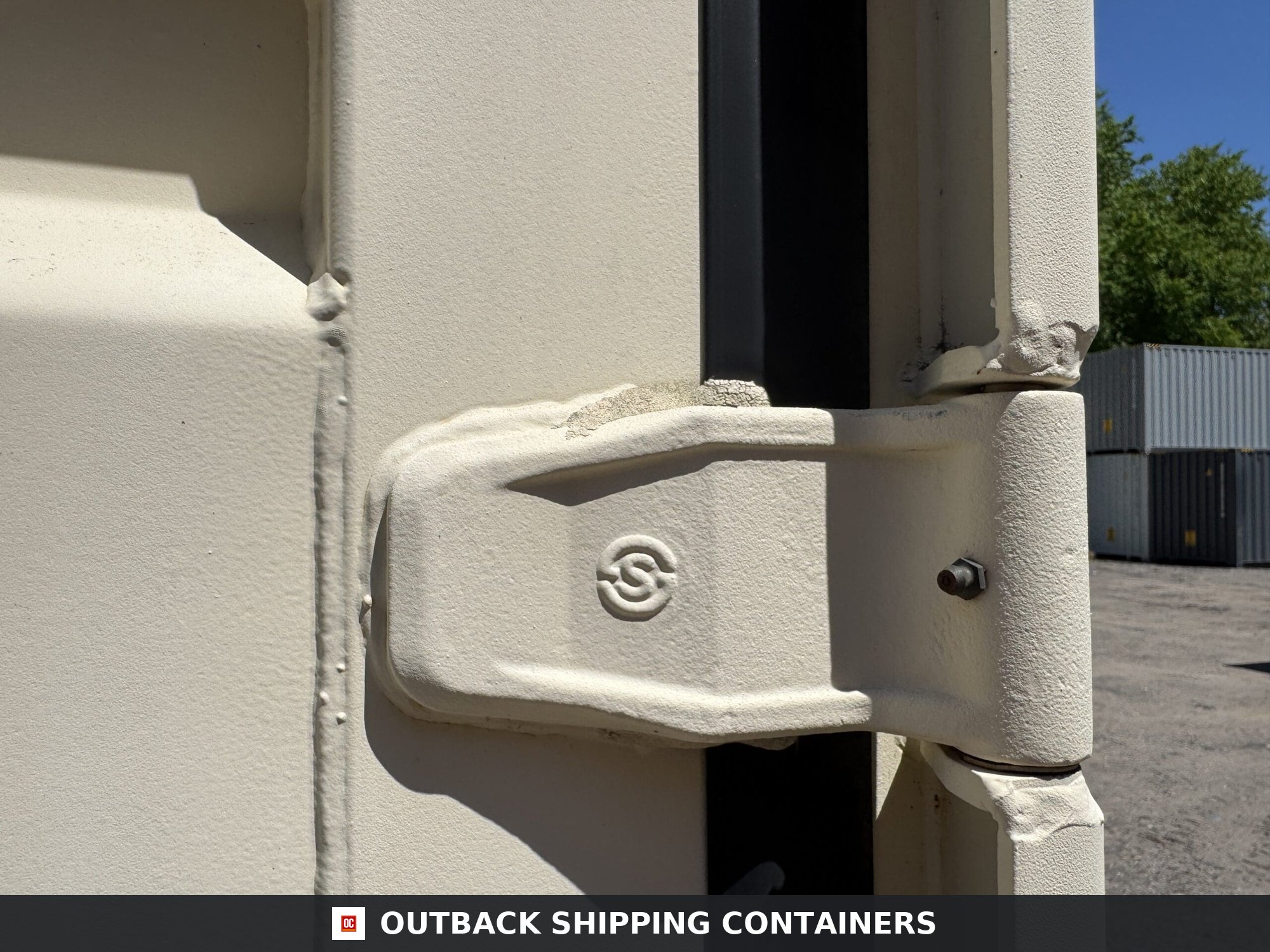 20ft Used Shipping Container – Wind & Watertight – Beige — 20ft — used (image 8 of 12)
