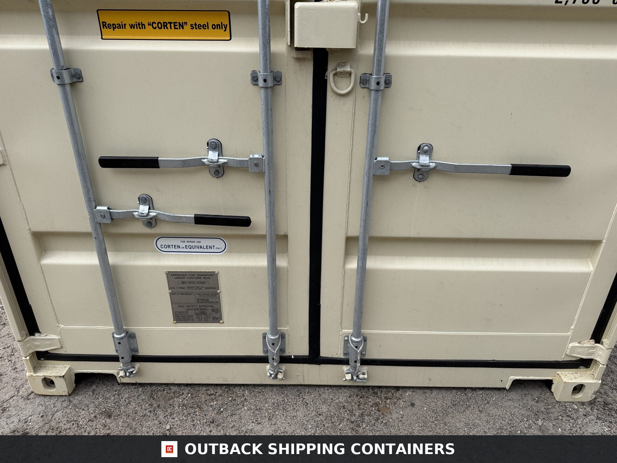 40ft New High Cube Shipping Container – Wind & Watertight – Beige — 40ft — new (image 6 of 12)