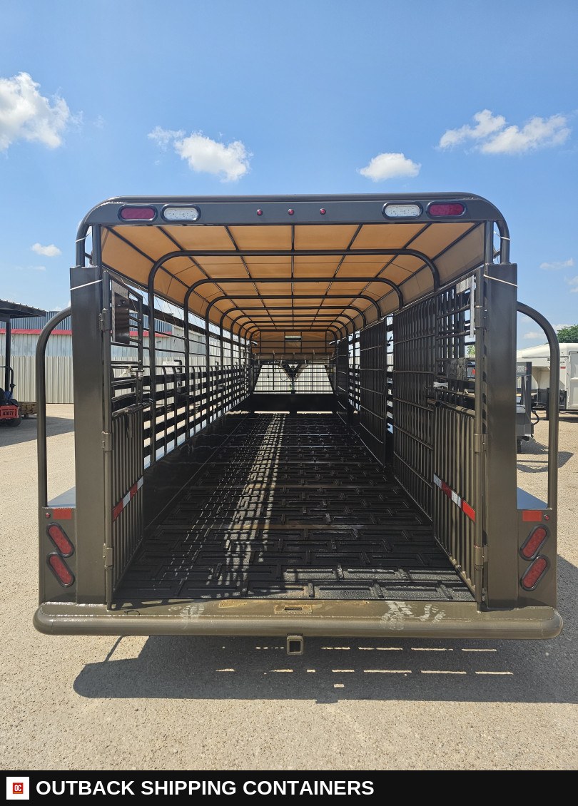 2025 Neckover 32’X6’8" Stock / Stock Combo Trailer — Center Divider Gate | Outback Shipping Containers 2025 Neckover 32’X6’8" Stock / Stock Combo Trailer for sale — center divider gate