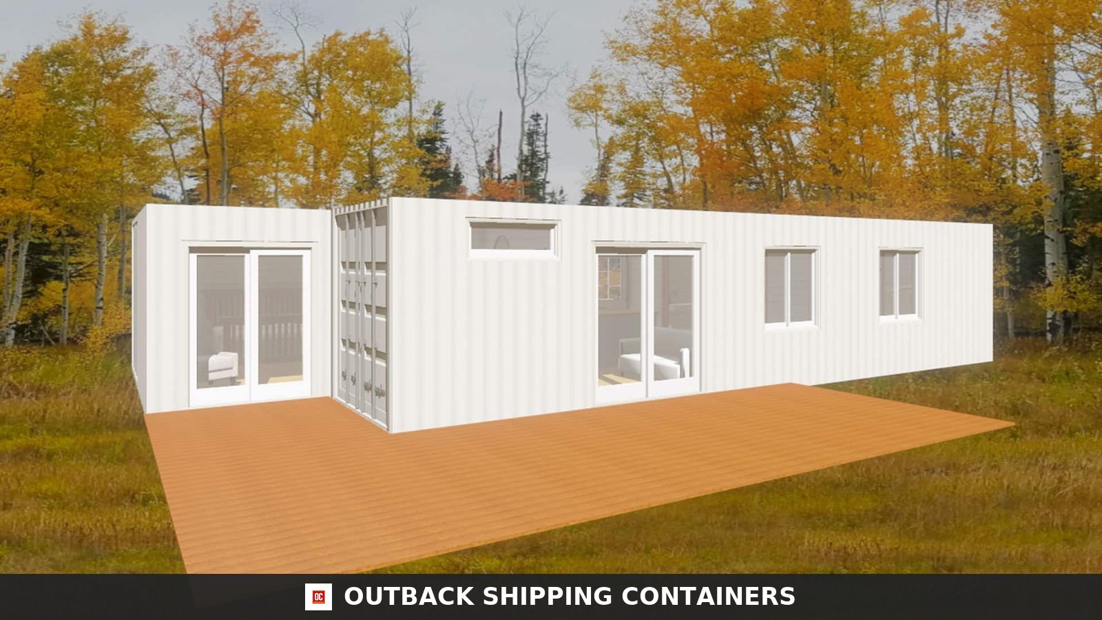 The Huntington – Luxury Two Bedroom Shipping Container Home | Two 40ft + One 20ft Container Home — 20ft — new (image 1 of 12)