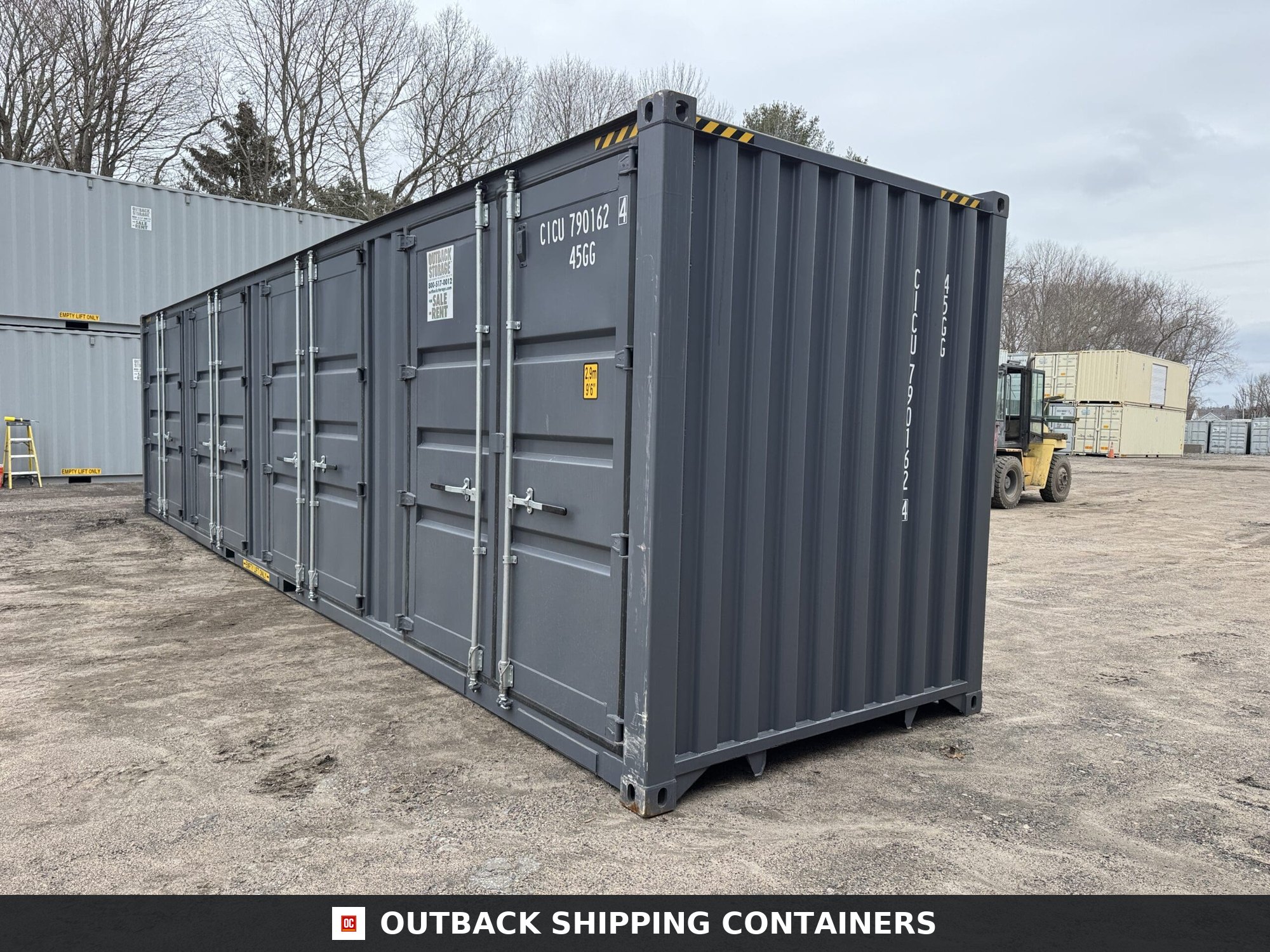 40ft New High Cube Shipping Container for Sale — Roof and Structural Detail 2 3 4 5 6 7 8 9 14 40ft New High Cube Shipping Container – Wind & Watertight – Dk Gray — 40ft — new (image 9 of 12)