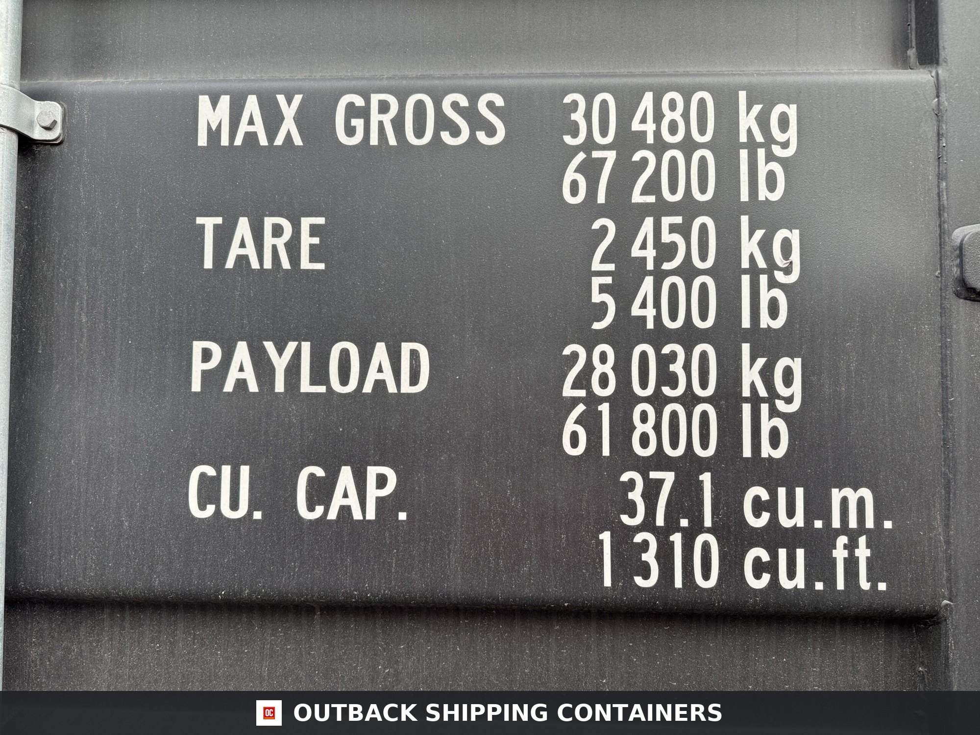 20ft New High Cube Shipping Container — Rear Exterior View | Outback Shipping Containers 2 3 5 20ft New High Cube Shipping Container – Wind & Watertight – Black — 20ft — new (image 4 of 12)