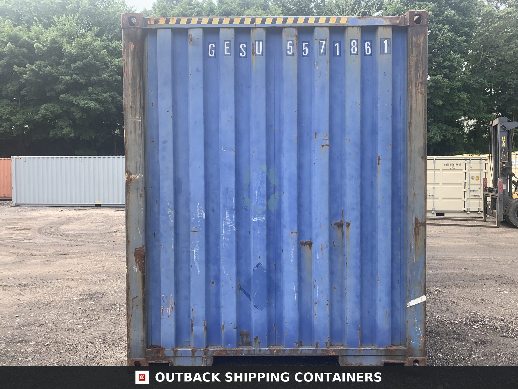 40ft Used High Cube Shipping Container – Wind & Watertight – Blue — 40ft — used (image 8 of 12)