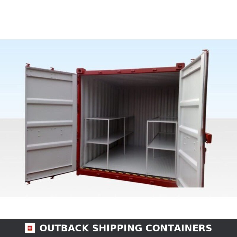 8Ft X 8Ft Raised And Flat Floor Bunded Store — Outback Shipping Containers storage container
