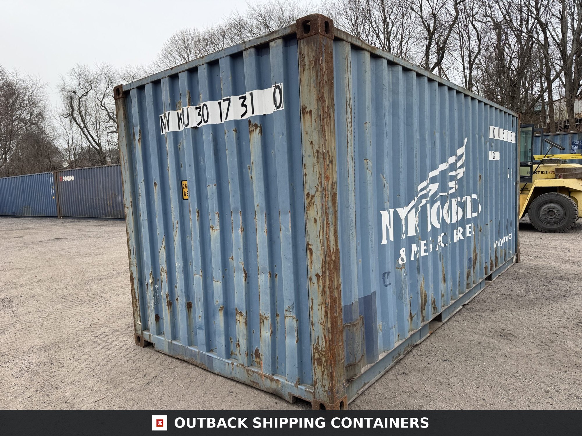 20ft Used Shipping Container – Wind & Watertight – Blue — 20ft — used (image 10 of 12)