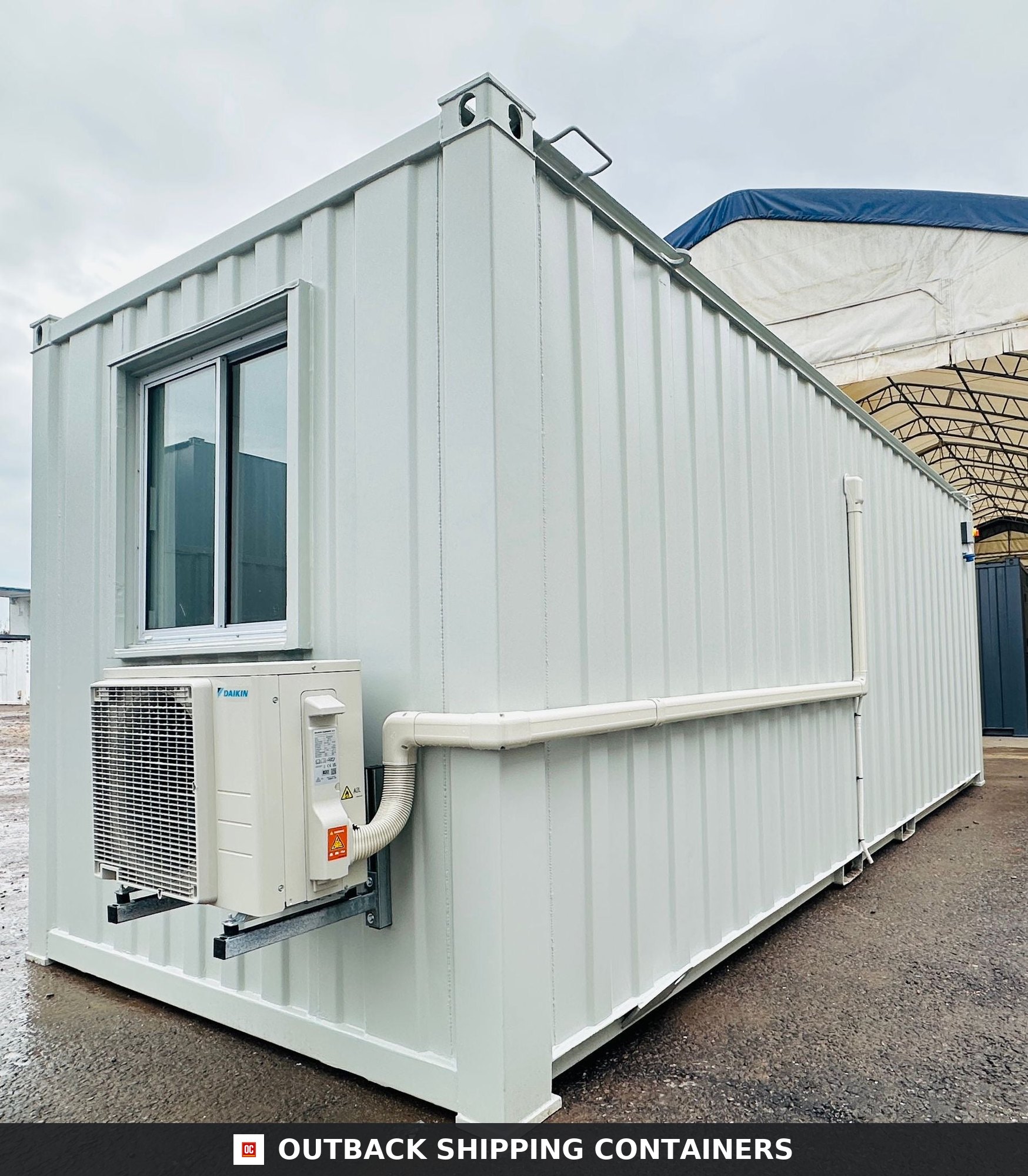 21x8ft for Sale — Interior Detail | Outback Shipping Containers 2 3 4 5 6 7 8 9 21x8ft — Custom Office — image 6 of 13
