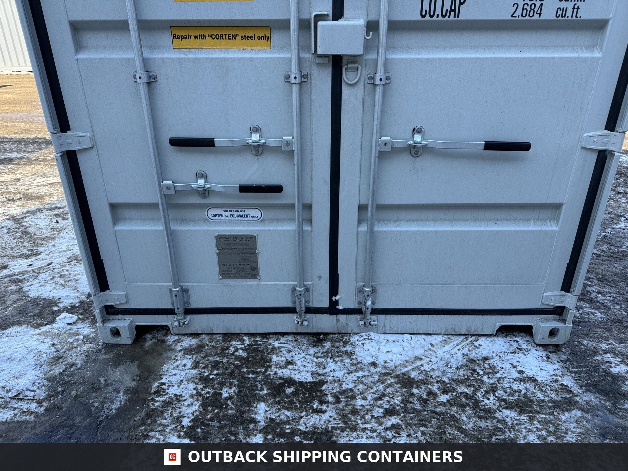 40ft New High Cube Shipping Container – Wind & Watertight – Gray — 40ft — new (image 6 of 12)