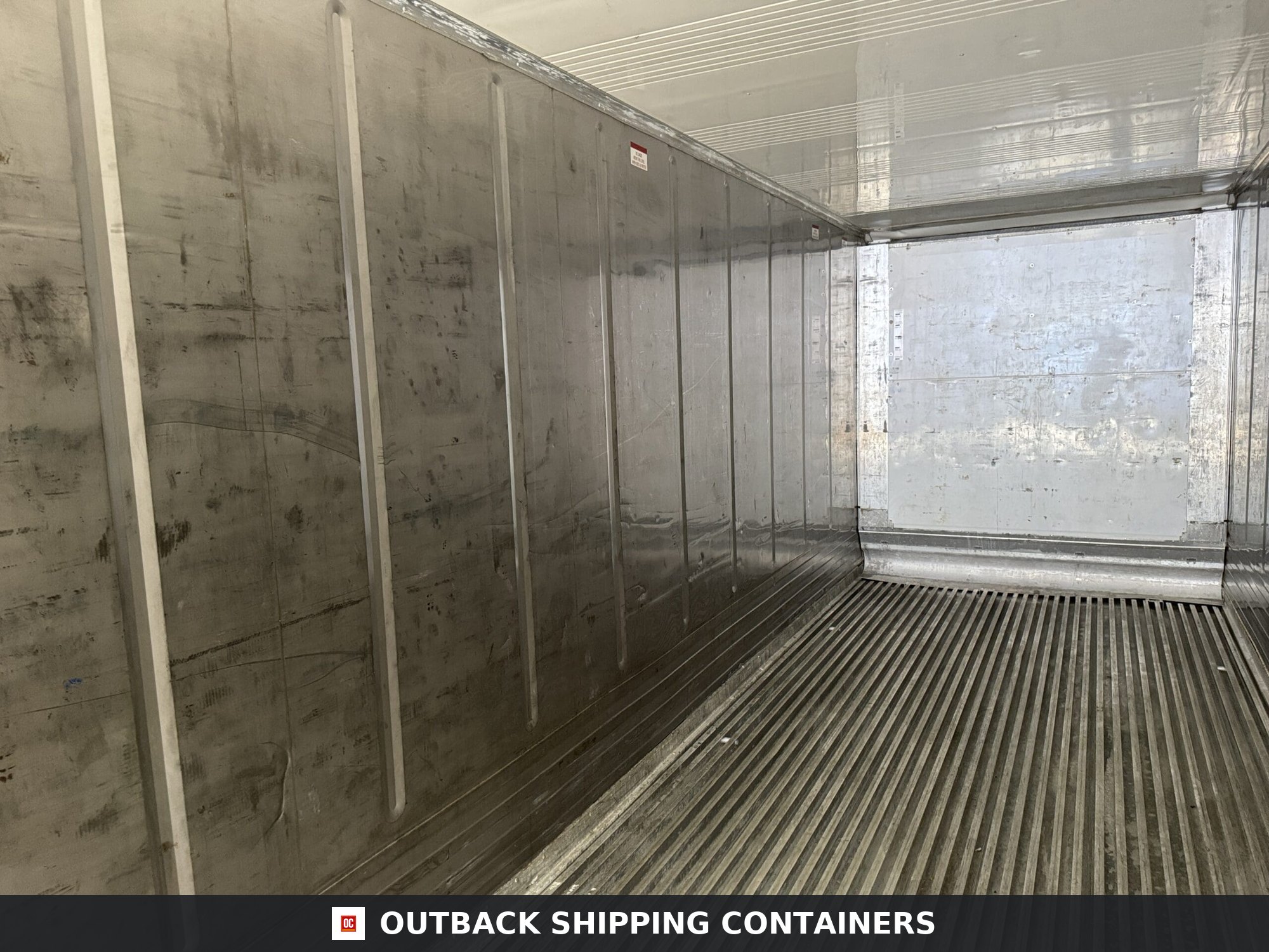 40ft As-Is High Cube Shipping Container — Door and Entry Detail | Outback Shipping Container 2 40ft As-Is High Cube Shipping Container – Wind & Watertight – White — 40ft — as_is (image 7 of 12)