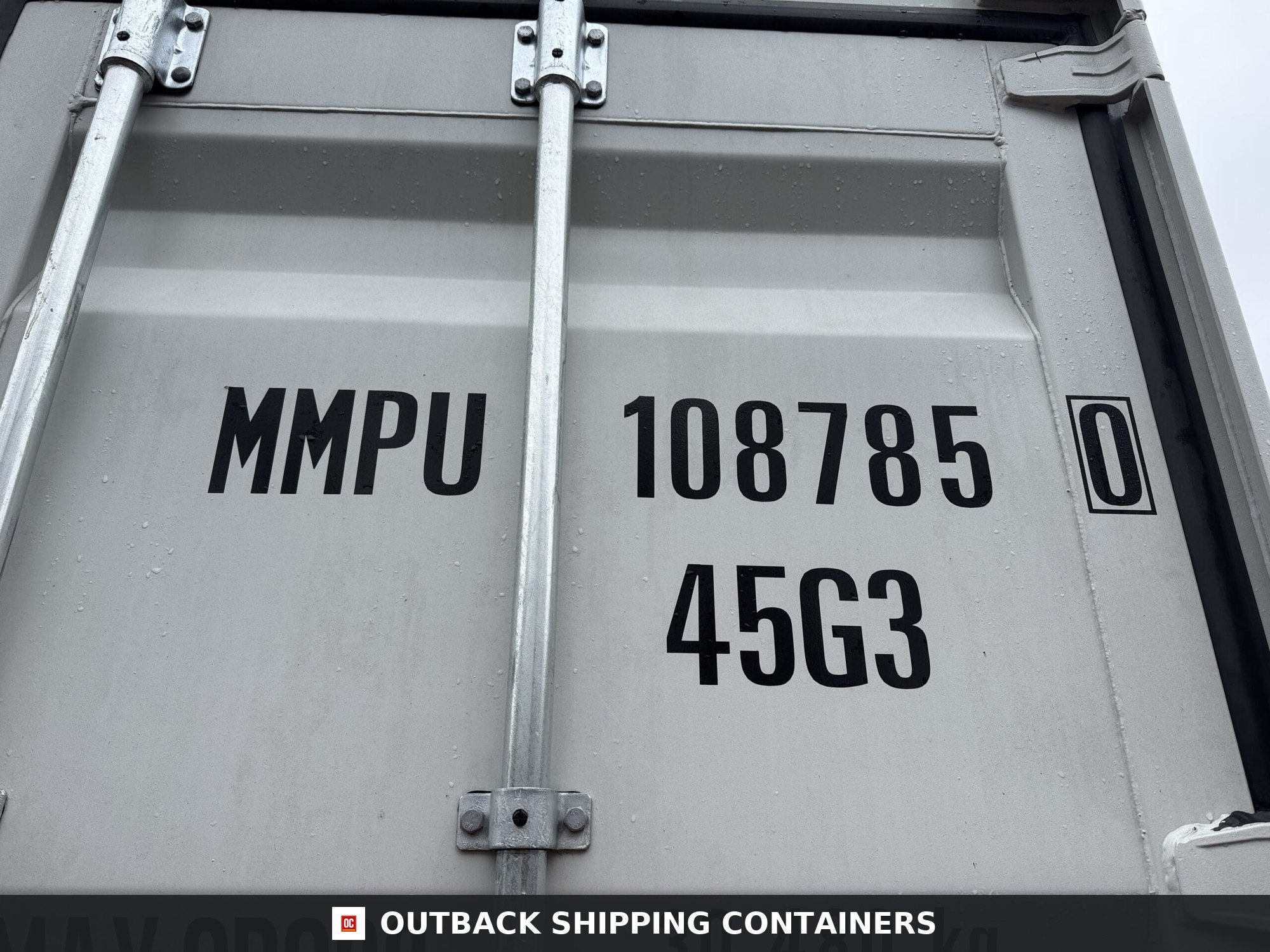 40ft New High Cube Shipping Container — Side Profile View | Outback Shipping Containers 2 3 6 40ft New High Cube Shipping Container – Wind & Watertight – Lt Gray — 40ft — new (image 2 of 12)