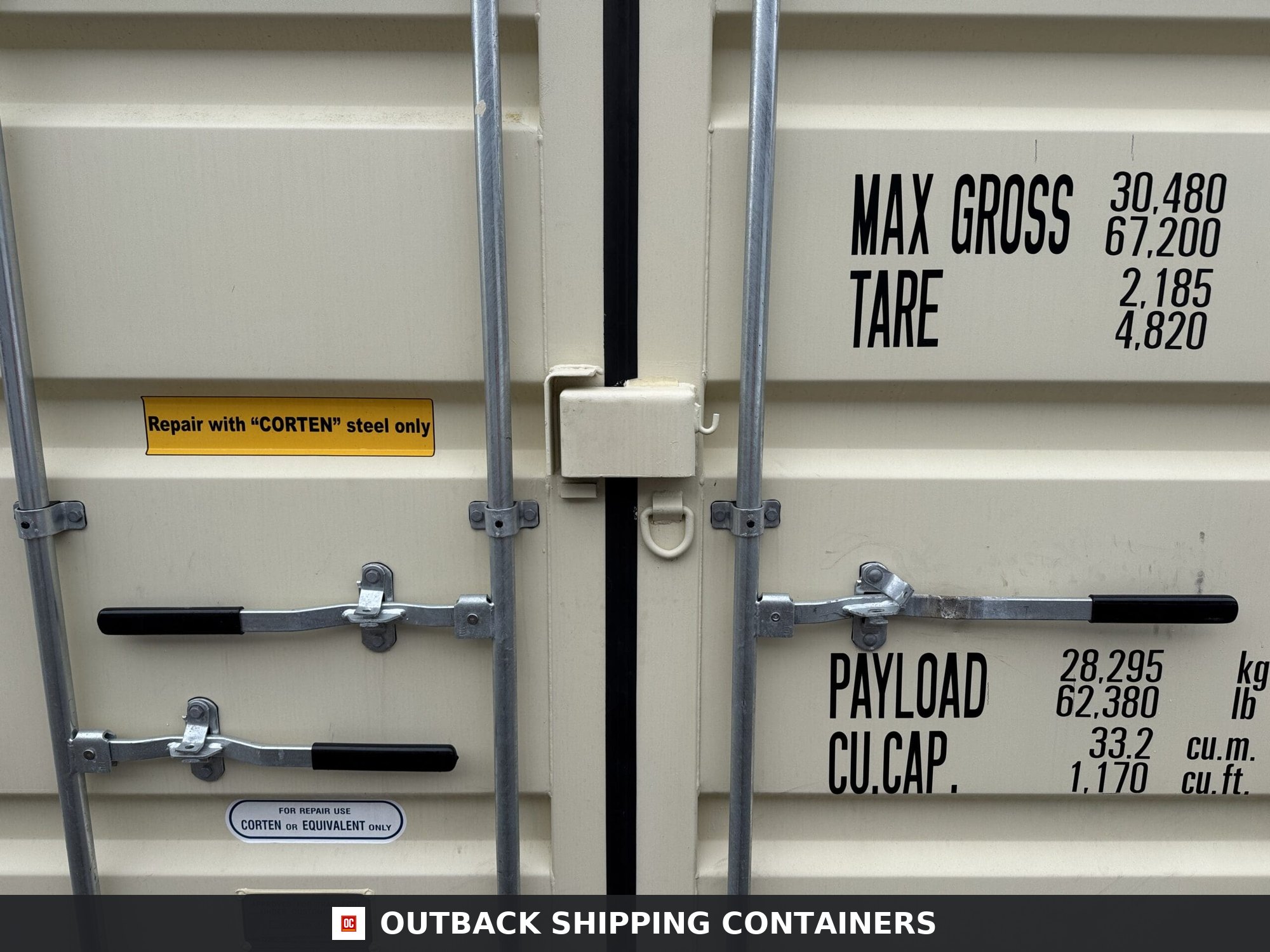 20ft New Shipping Container – Wind & Watertight – Beige — 20ft — new (image 4 of 12)