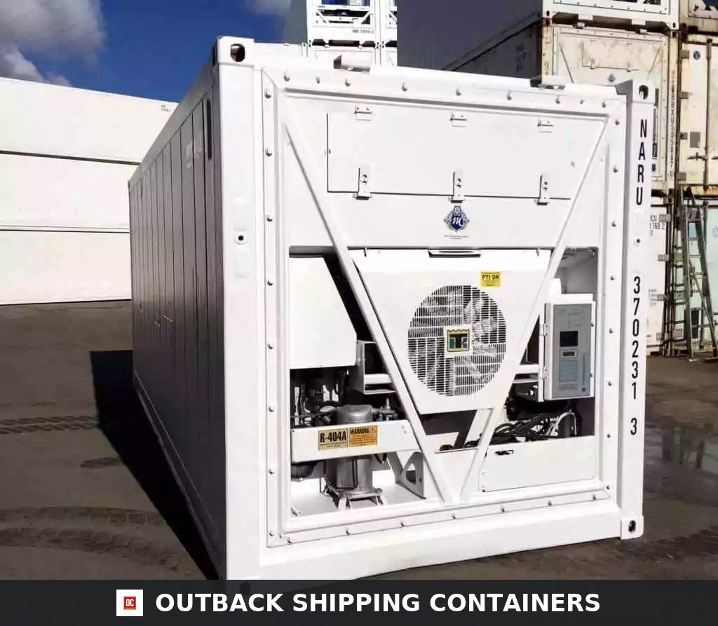 20ft Freezer Container for Sale — Interior Detail | Outback Shipping Containers 20ft Freezer Container – Mobile Cold Storage Unit (Thermo King / Reefer) — 20ft refrigerated container (image 6 of 6)